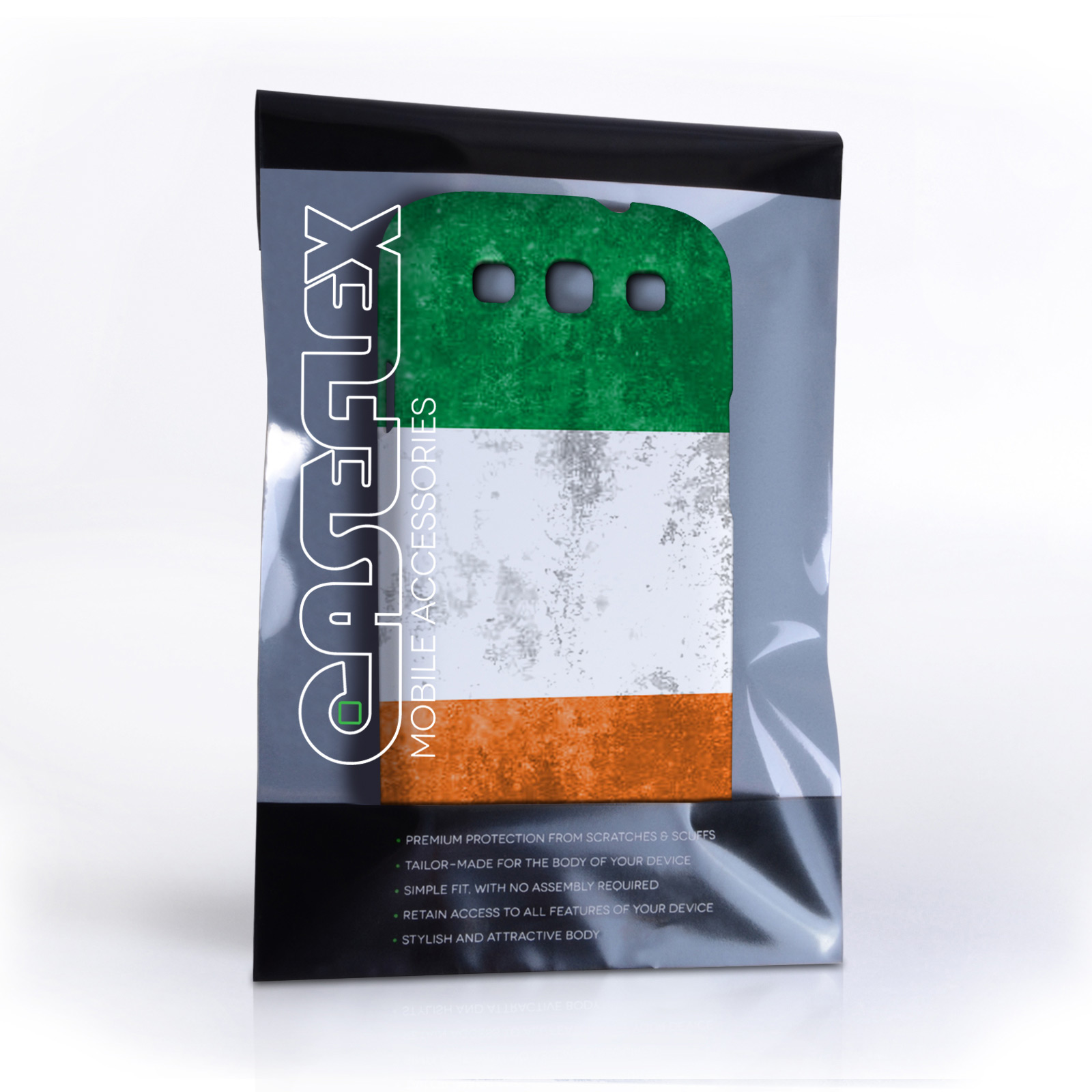 Caseflex Samsung Galaxy S3 Retro Ireland Flag Case