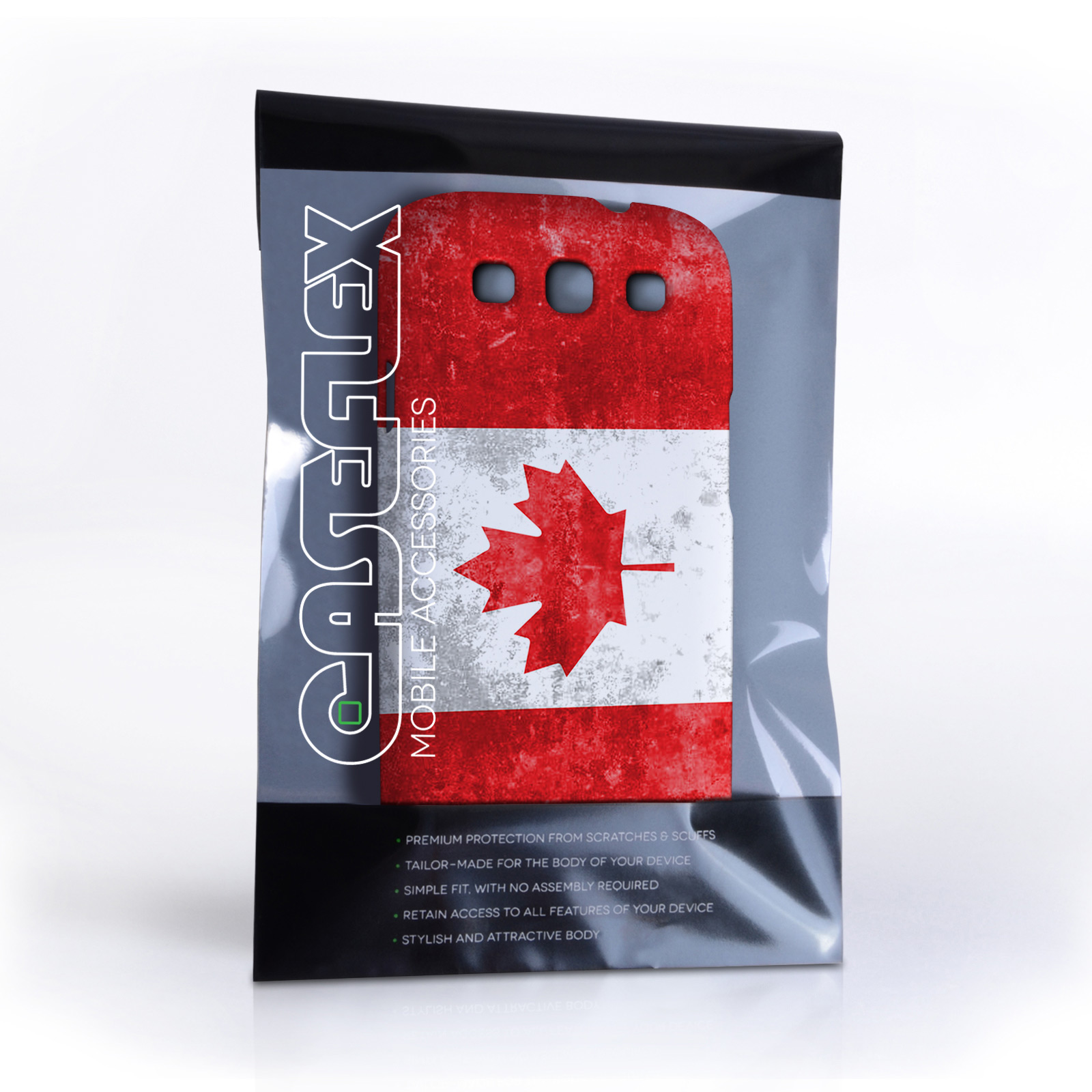 Caseflex Samsung Galaxy S3 Retro Canada Flag Case