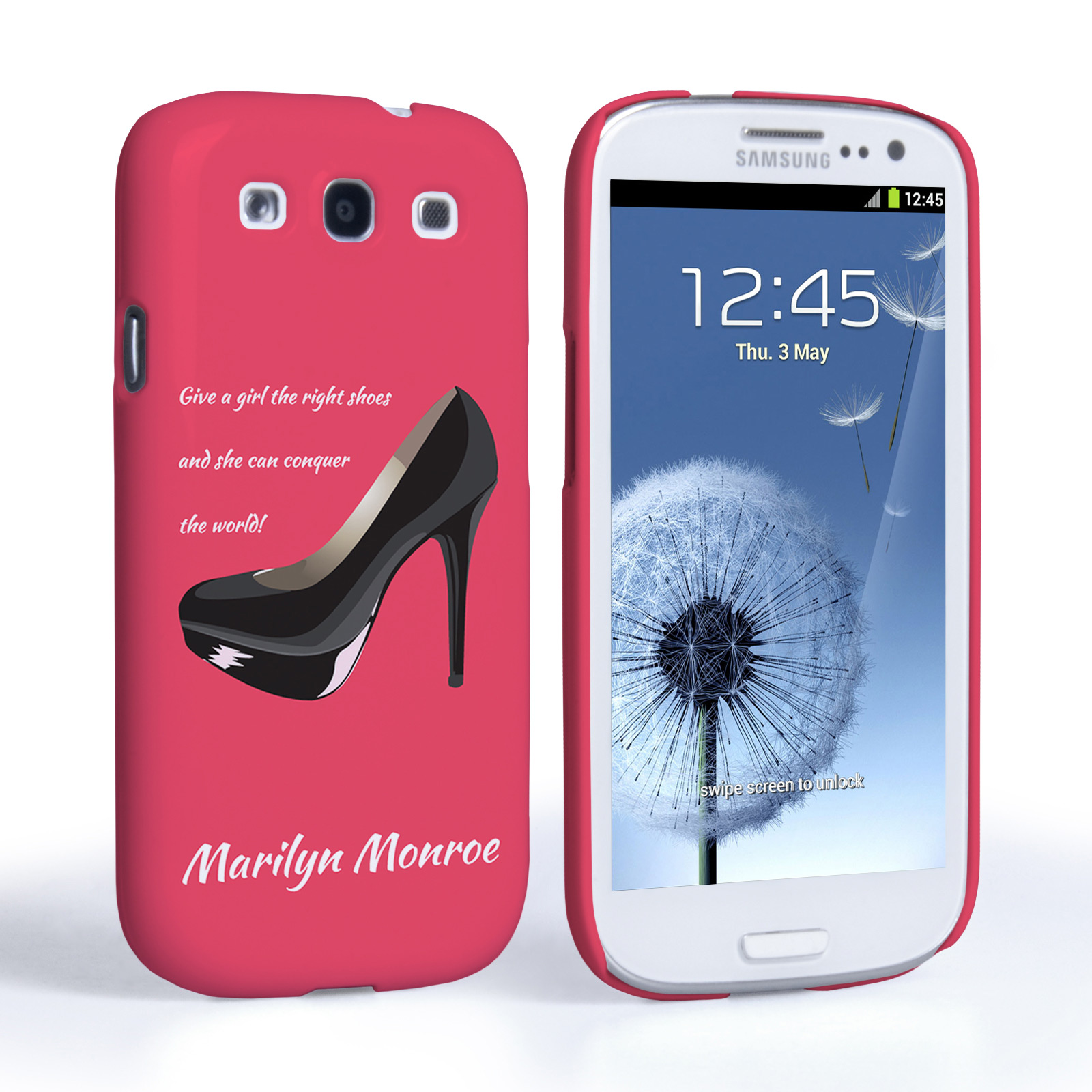 Caseflex Samsung Galaxy S3 Marilyn Monroe ‘Shoe’ Quote Case