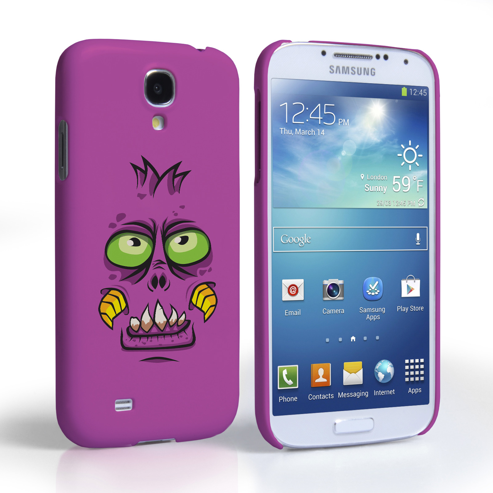 Caseflex Samsung Galaxy S4 Purple Monster Hard Case