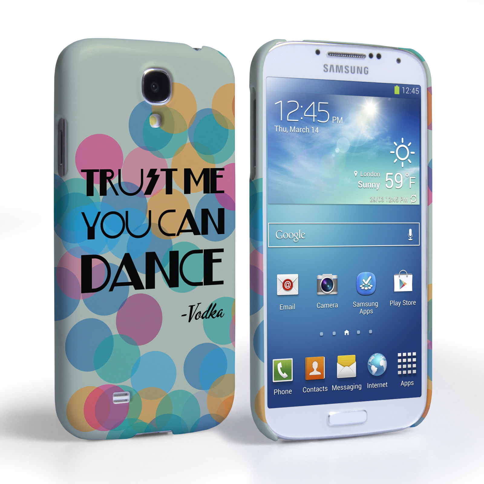 Caseflex Samsung Galaxy S4 Vodka Dance Quote Hard Case – Green