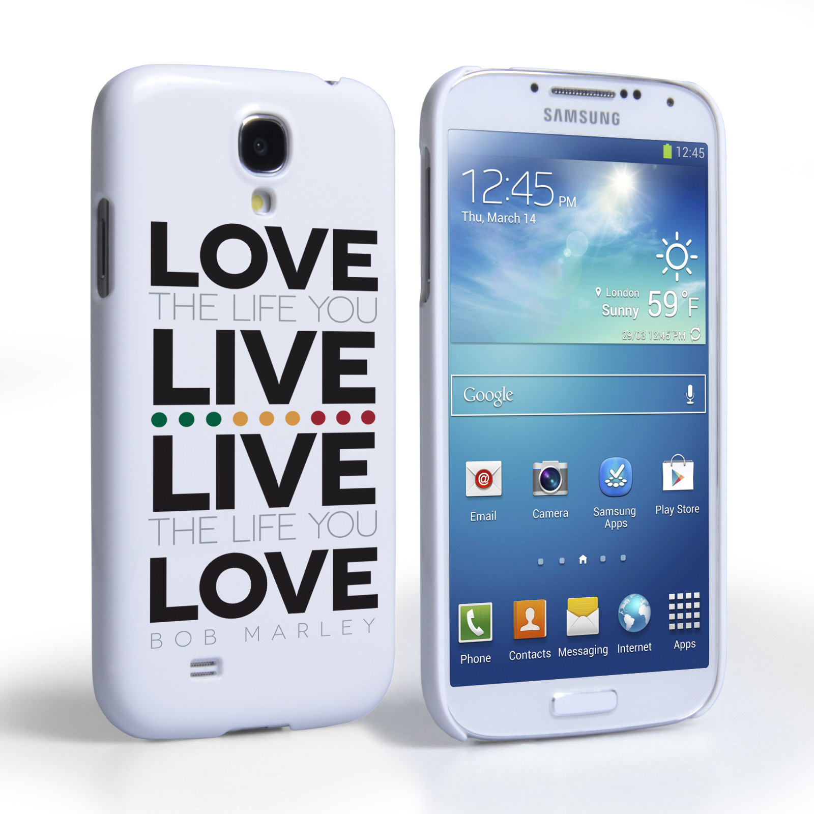 Caseflex Samsung Galaxy S4 Bob Marley Quote Case
