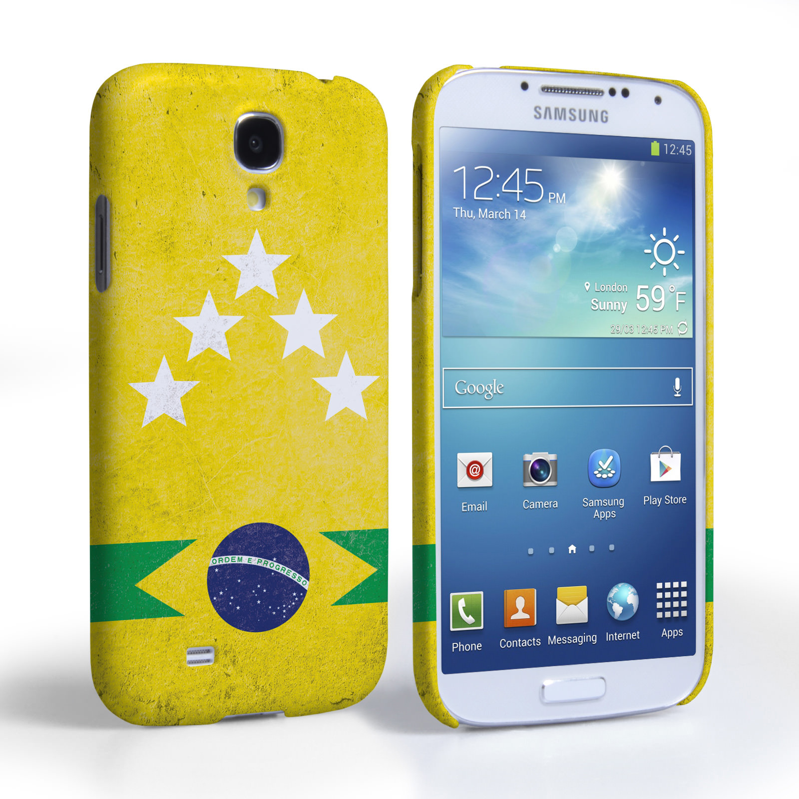 Caseflex Samsung Galaxy S4 Brazil 5-Star Retro World Cup Case
