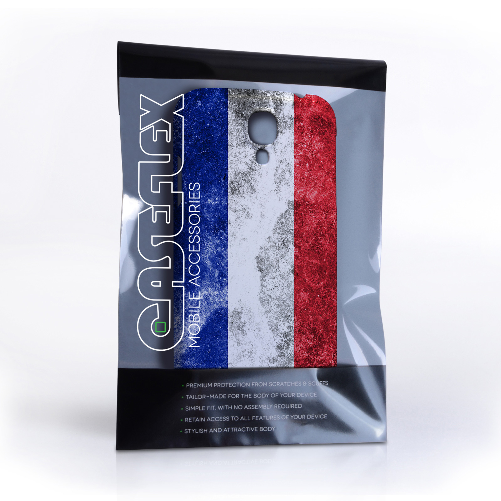 Caseflex Samsung Galaxy S4 Retro France Flag Case