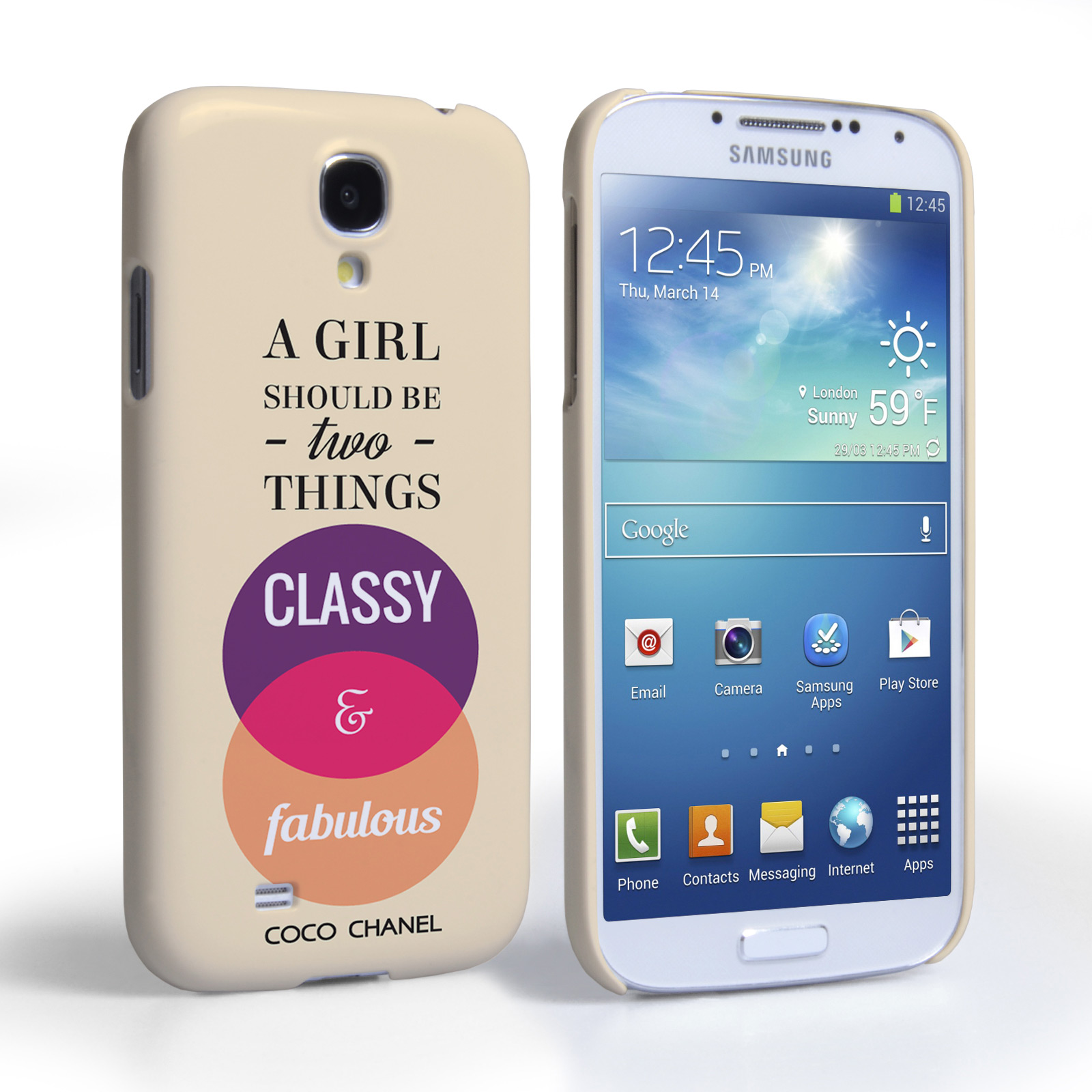 Caseflex Samsung Galaxy S4 Chanel ‘Classy and Fabulous’ Quote Case