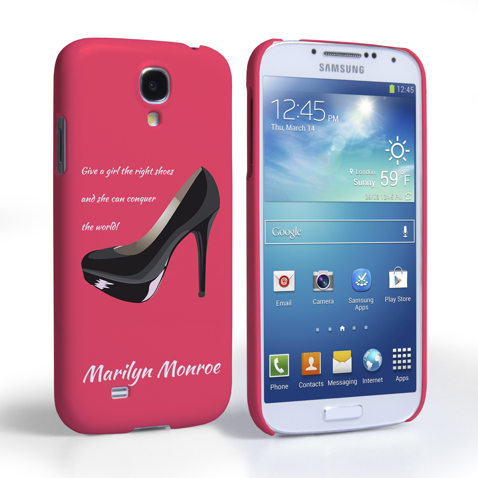 Caseflex Samsung Galaxy S4 Marilyn Monroe ‘Shoe’ Quote Case