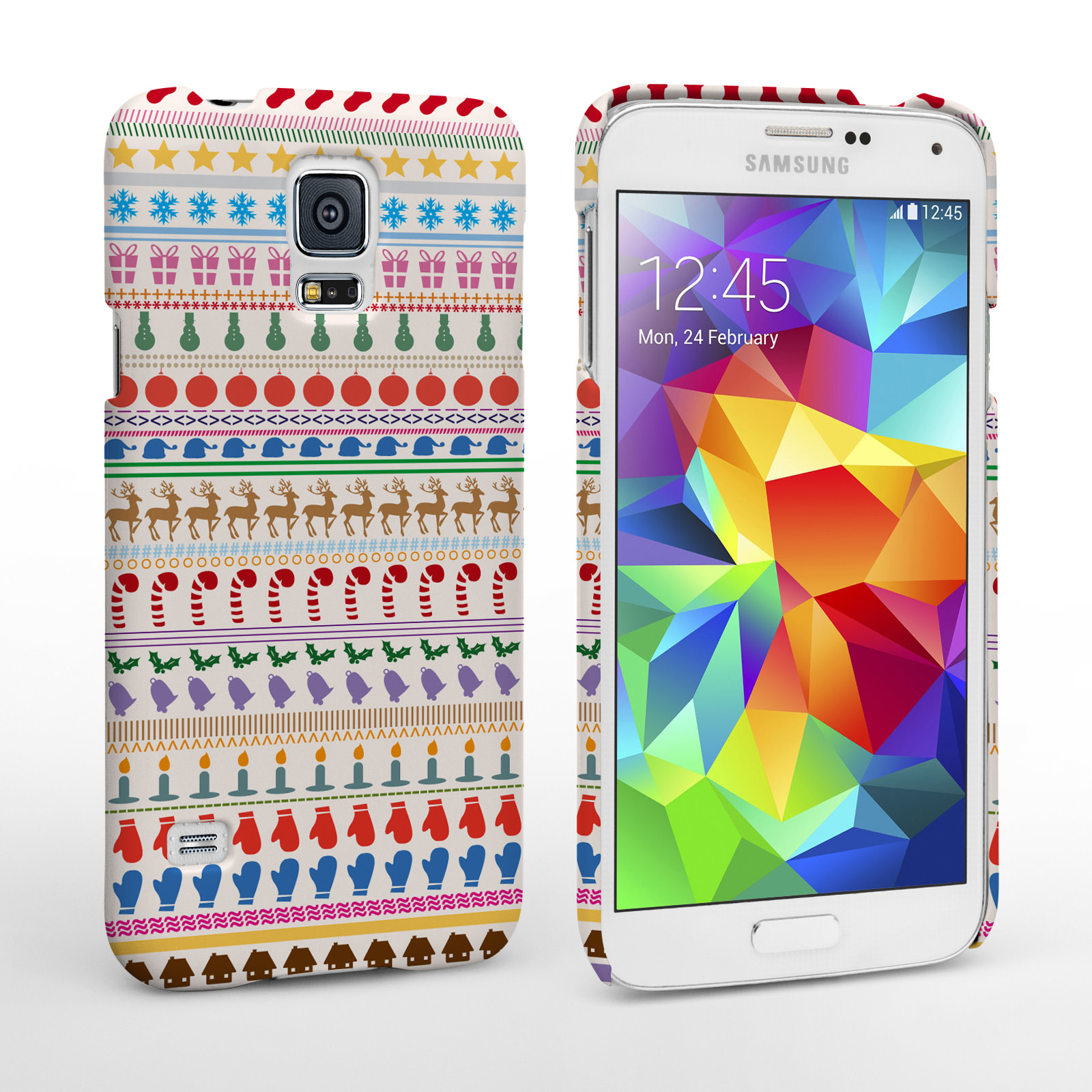 Caseflex Samsung Galaxy S5 Christmas Pattern Hard Case