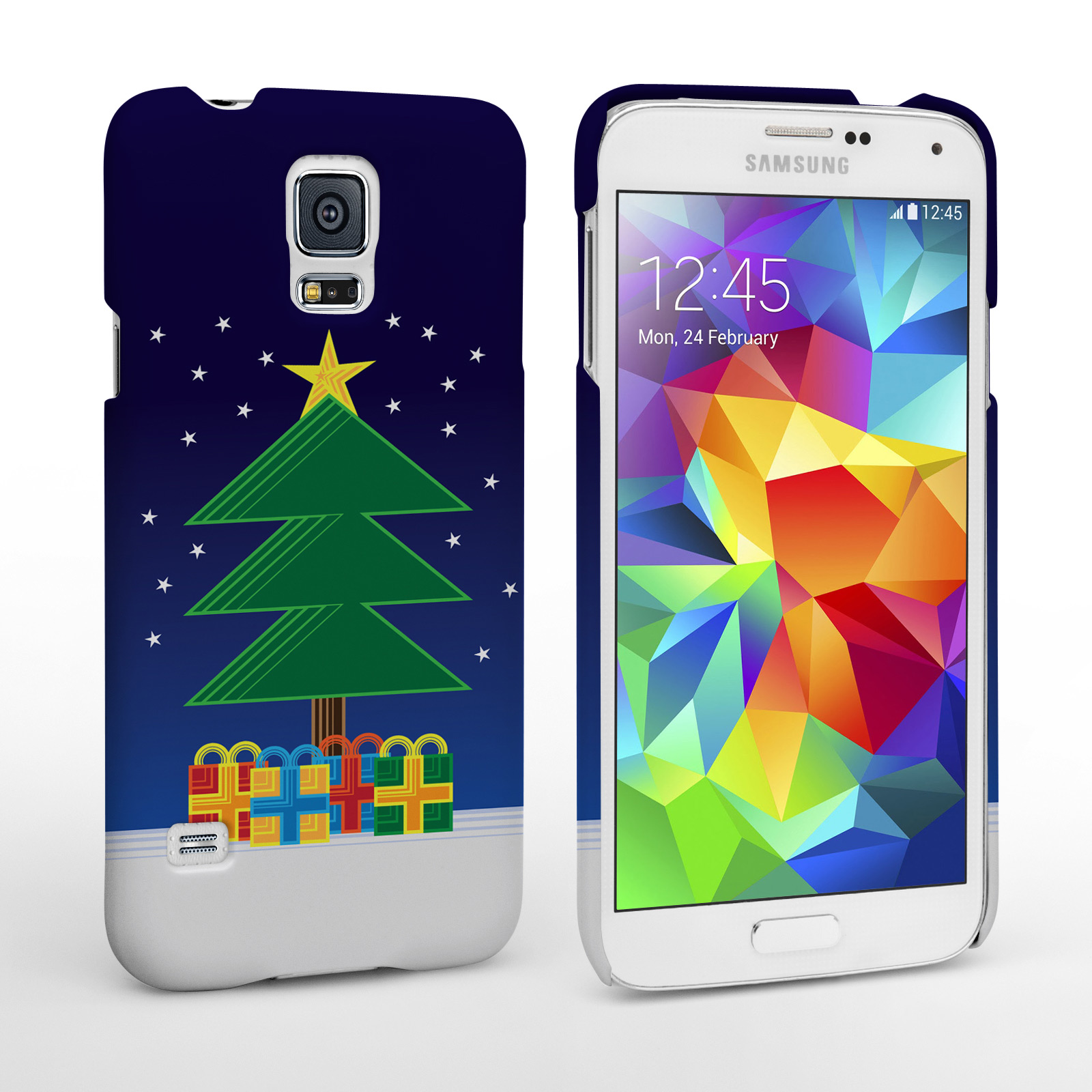 Caseflex Samsung Galaxy S5 Christmas Night Tree And Presents Hard Case