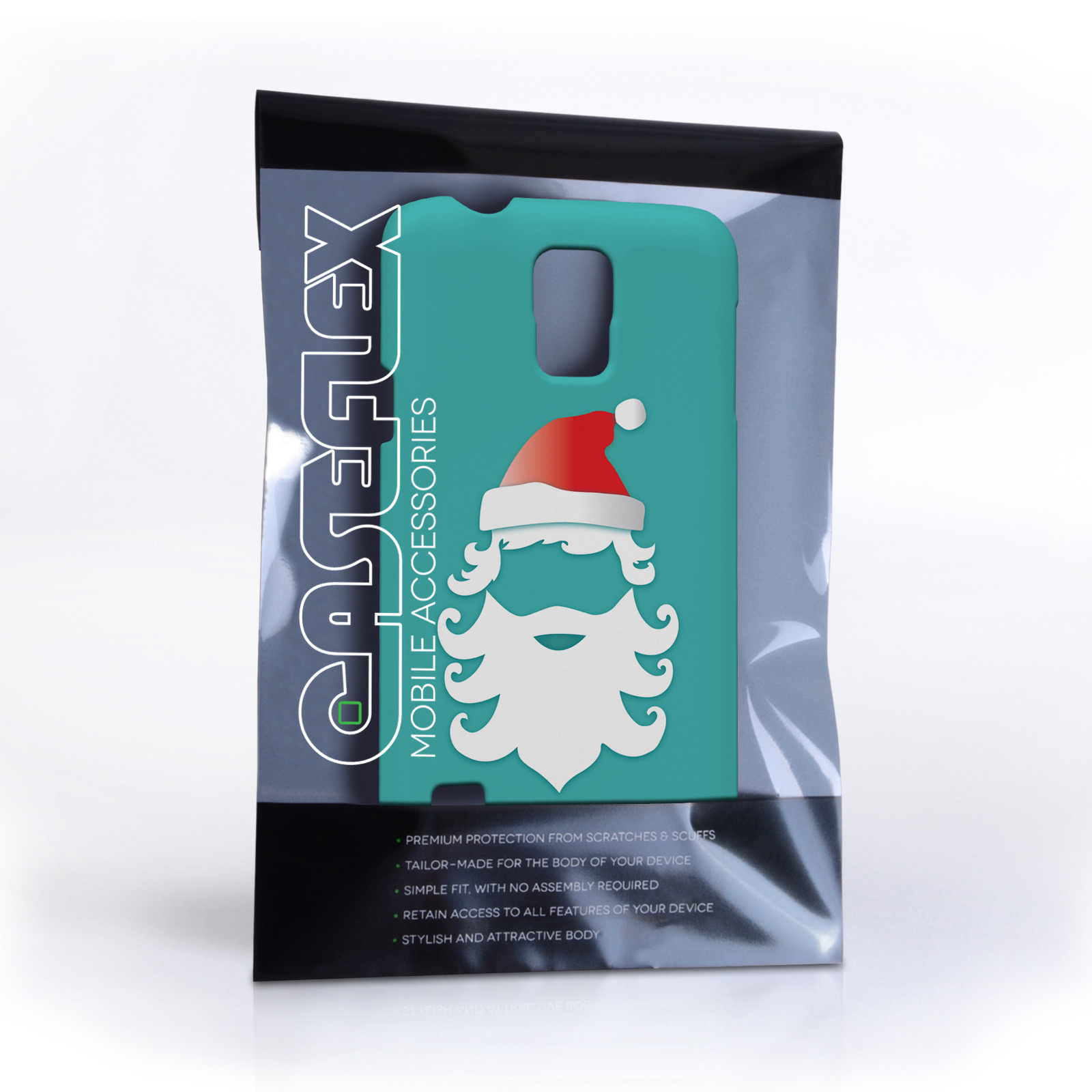 Caseflex Samsung Galaxy S5 Christmas Santa Claus Hard Case