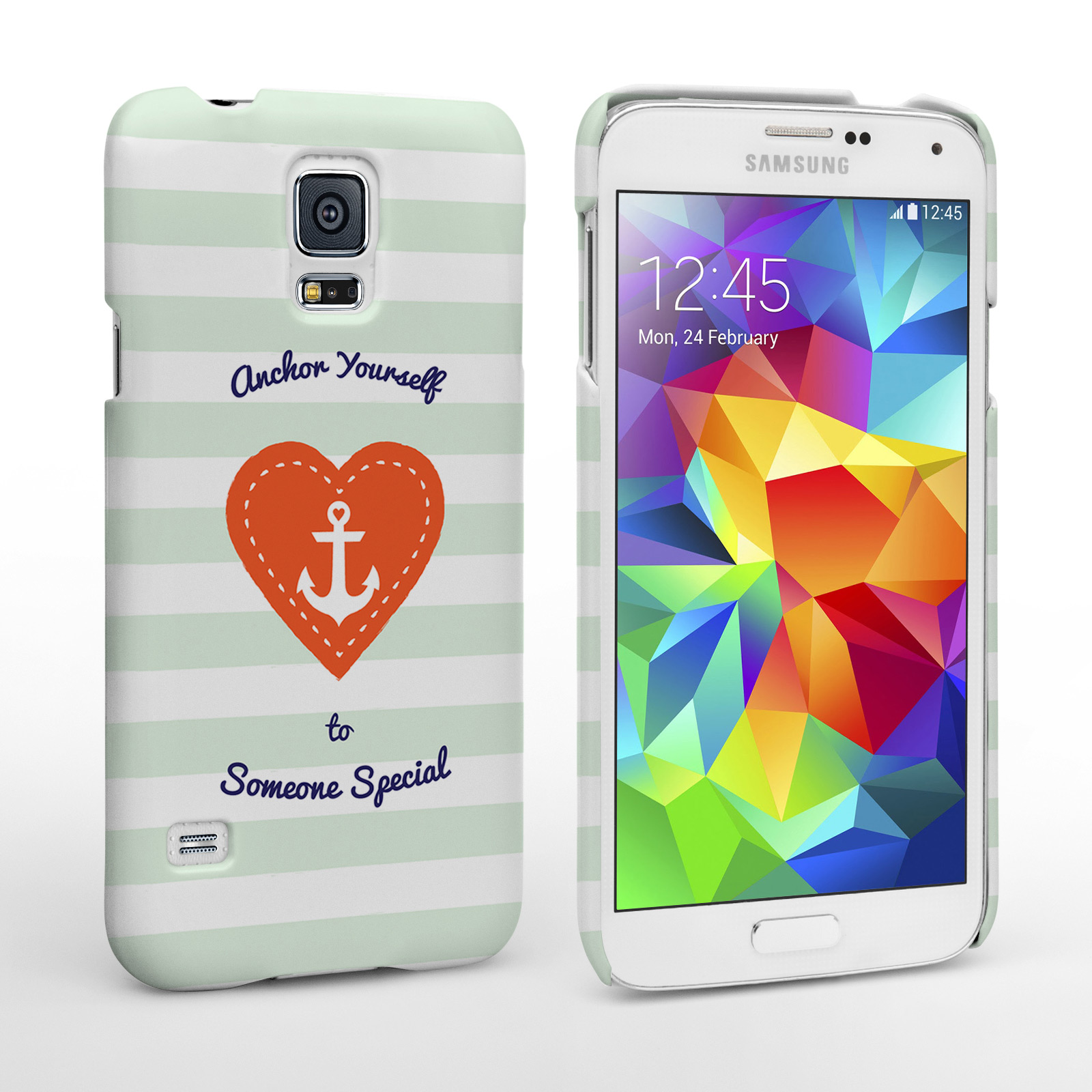 Caseflex Samsung Galaxy S5 Anchor Love Heart Case