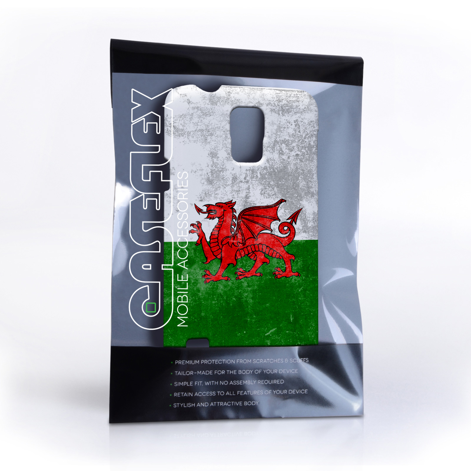 Caseflex Samsung Galaxy S5 Retro Wales Flag Case
