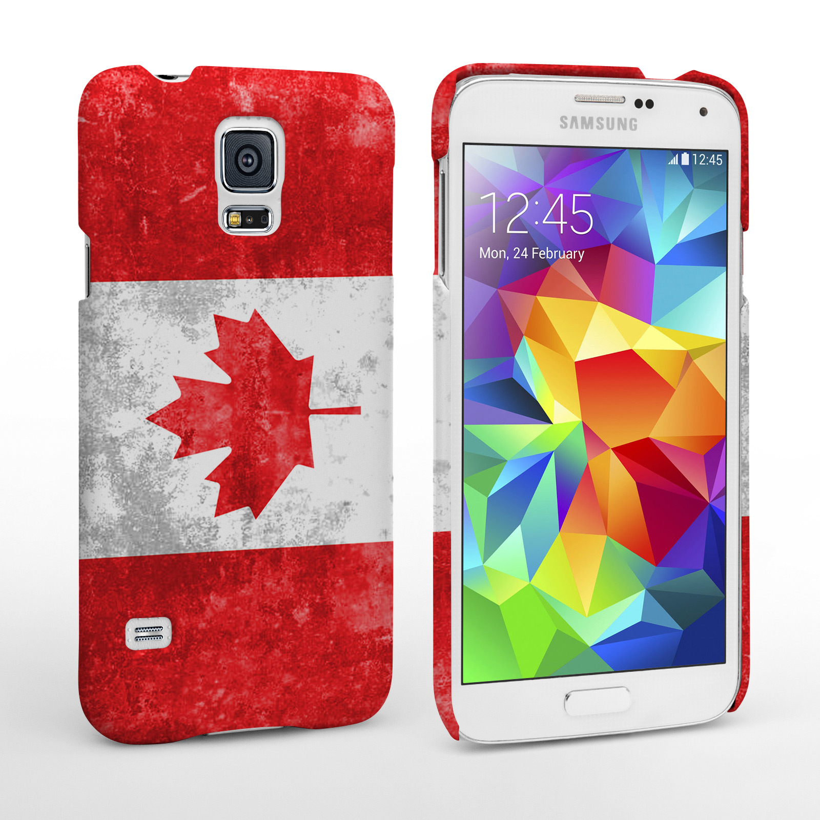 Caseflex Samsung Galaxy S5 Retro Canada Flag Case