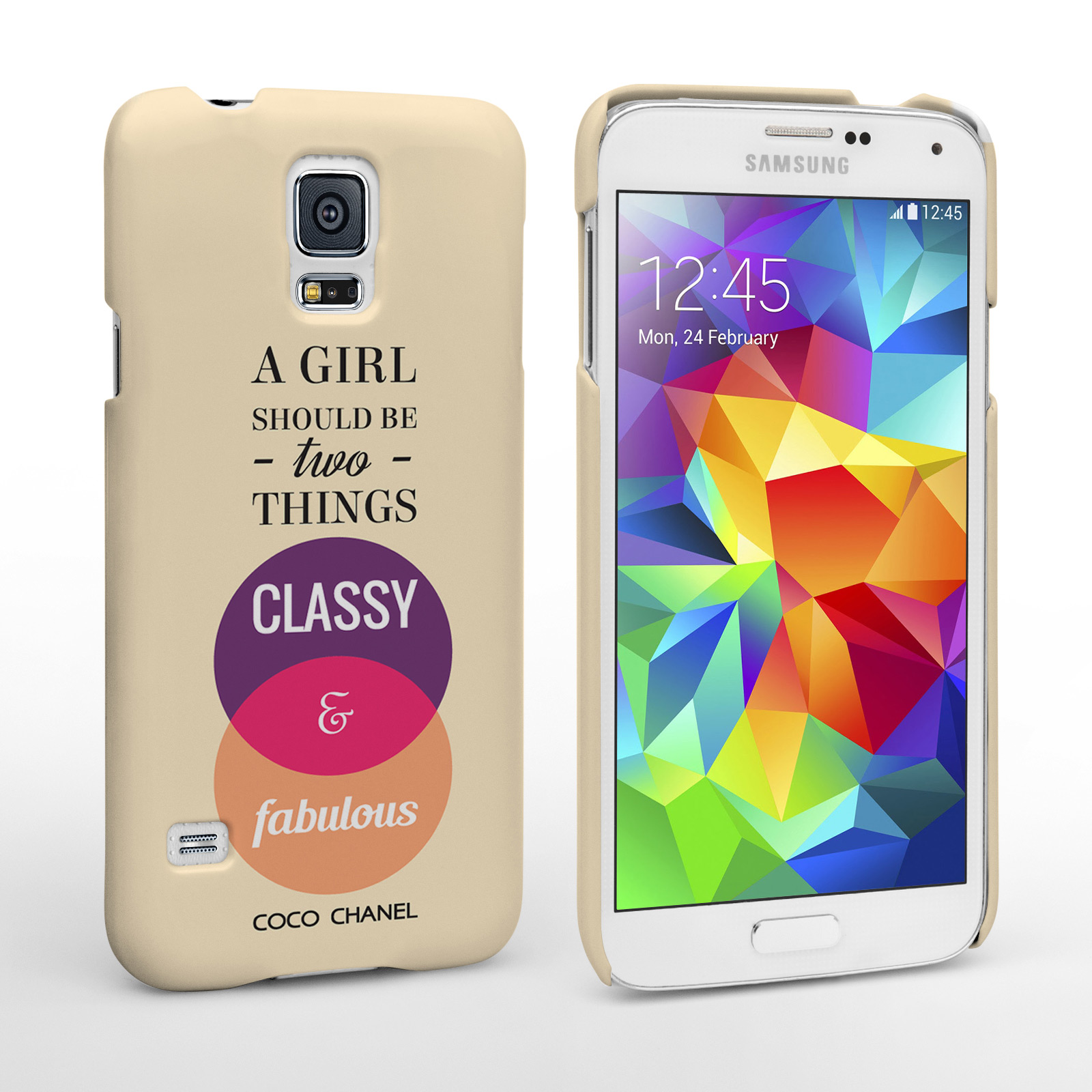 Caseflex Samsung Galaxy S5 Chanel ‘Classy and Fabulous’ Quote Case