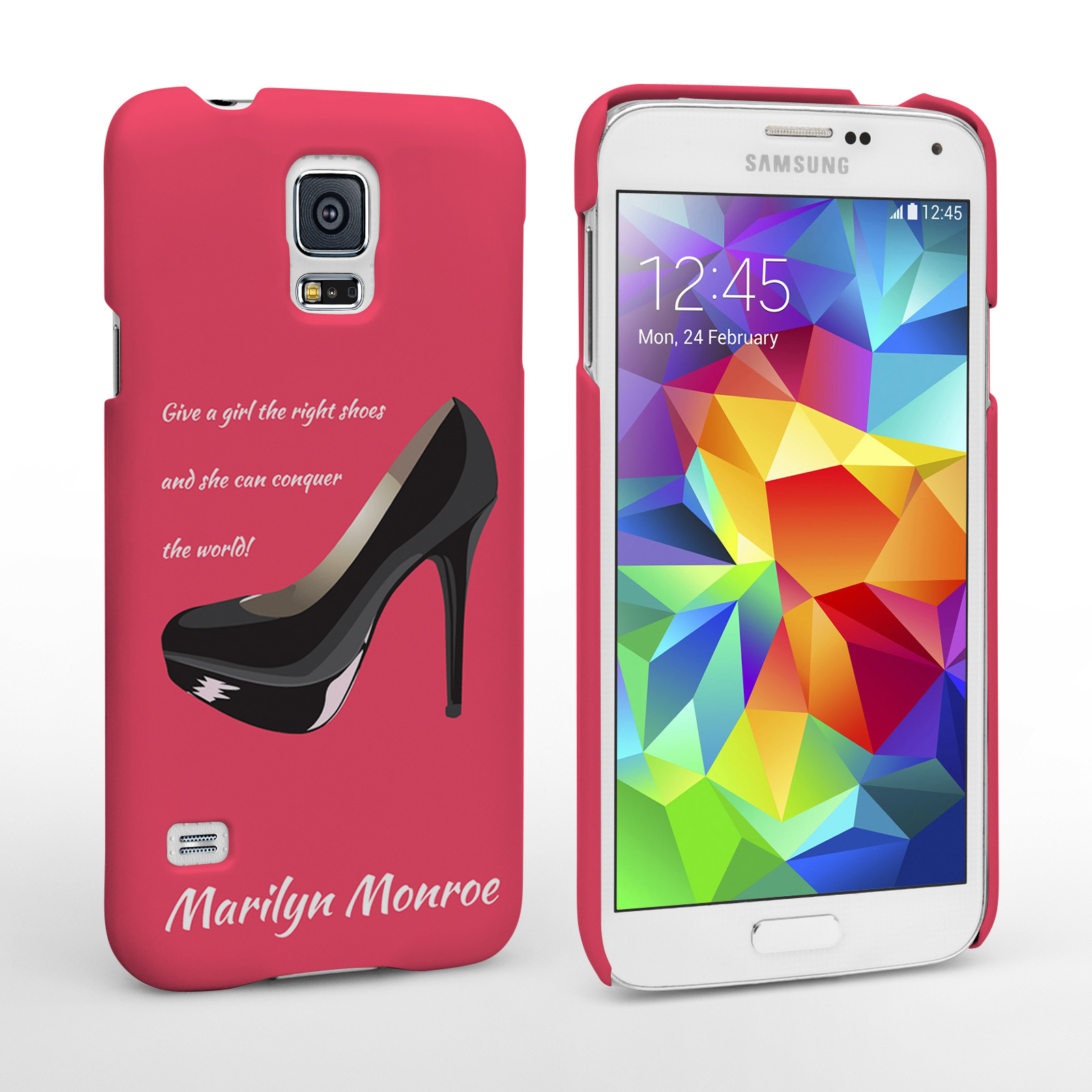 Caseflex Samsung Galaxy S5 Marilyn Monroe ‘Shoe’ Quote Case