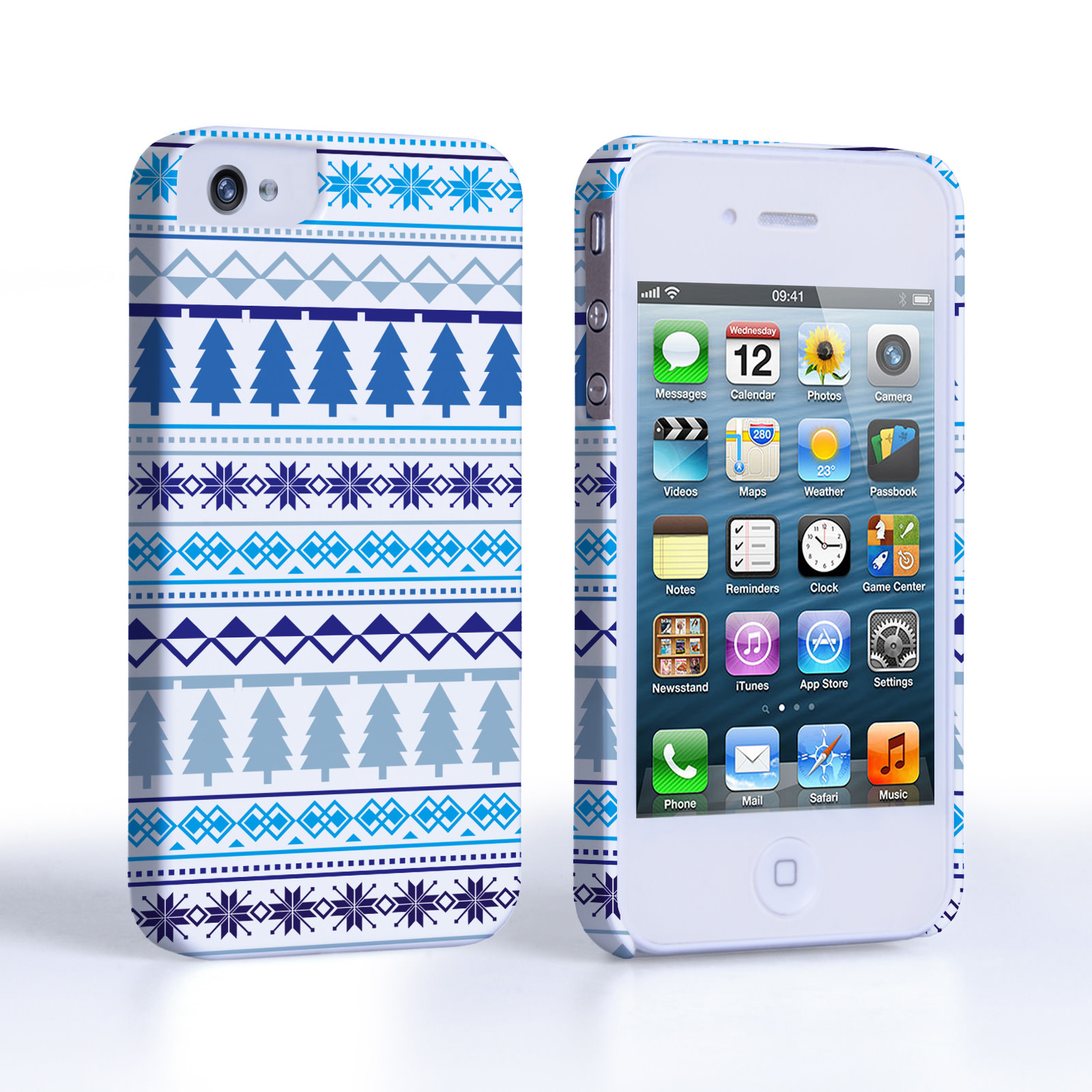 Caseflex iPhone 4 / 4S Christmas Tree Pattern Case