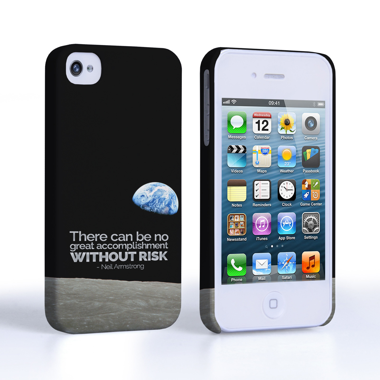 Caseflex iPhone 4 / 4s Neil Armstrong Quote Case