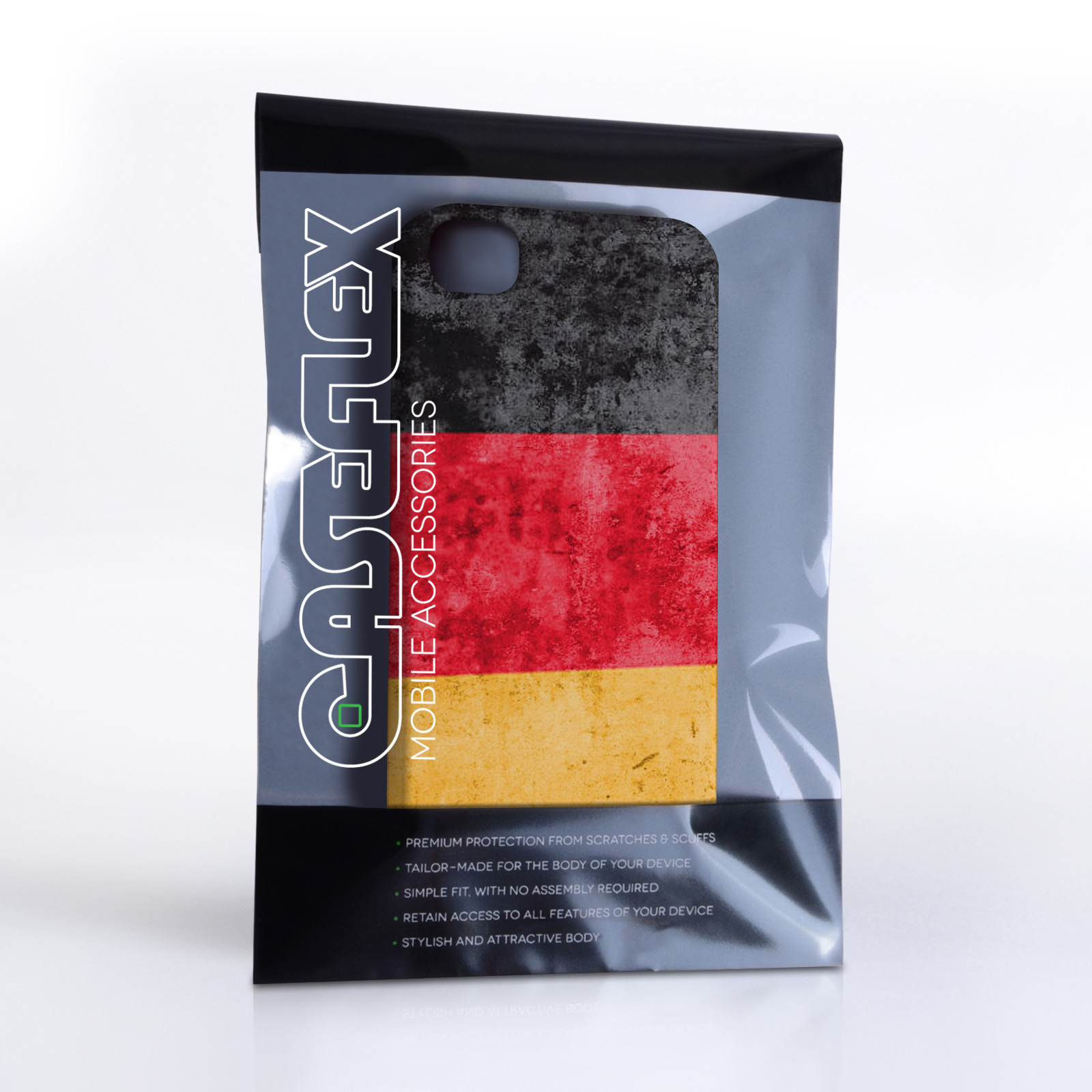 Caseflex iPhone 4 / 4S Retro Germany Flag Case