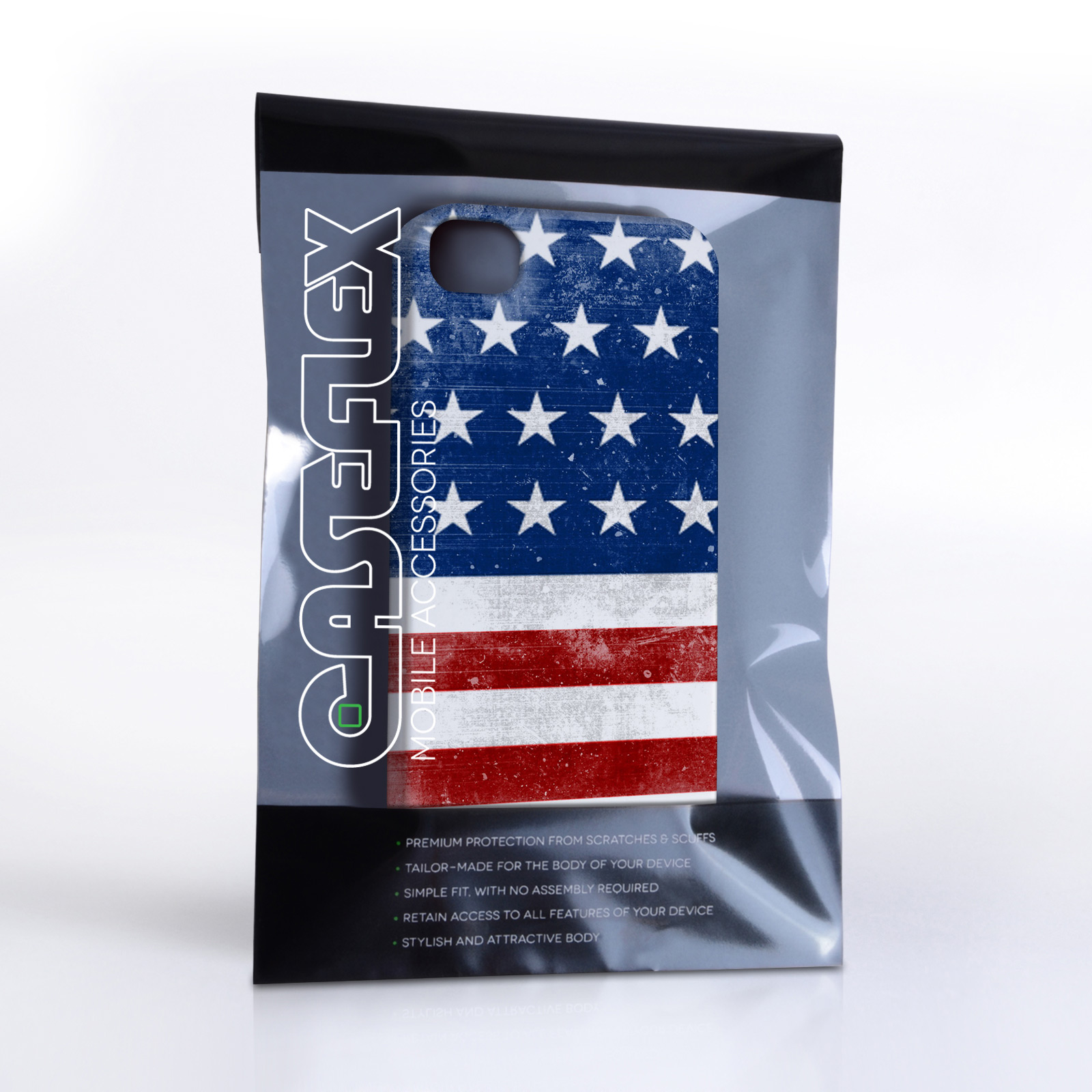 Caseflex iPhone 4 / 4S Retro USA Flag Case