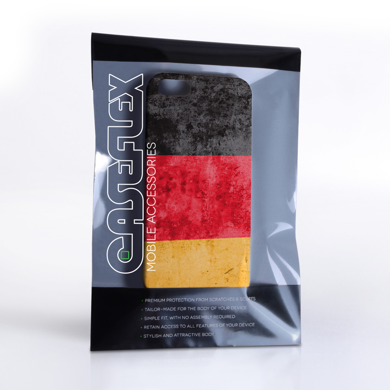 Caseflex iPhone 5 / 5S Retro Germany Flag Case