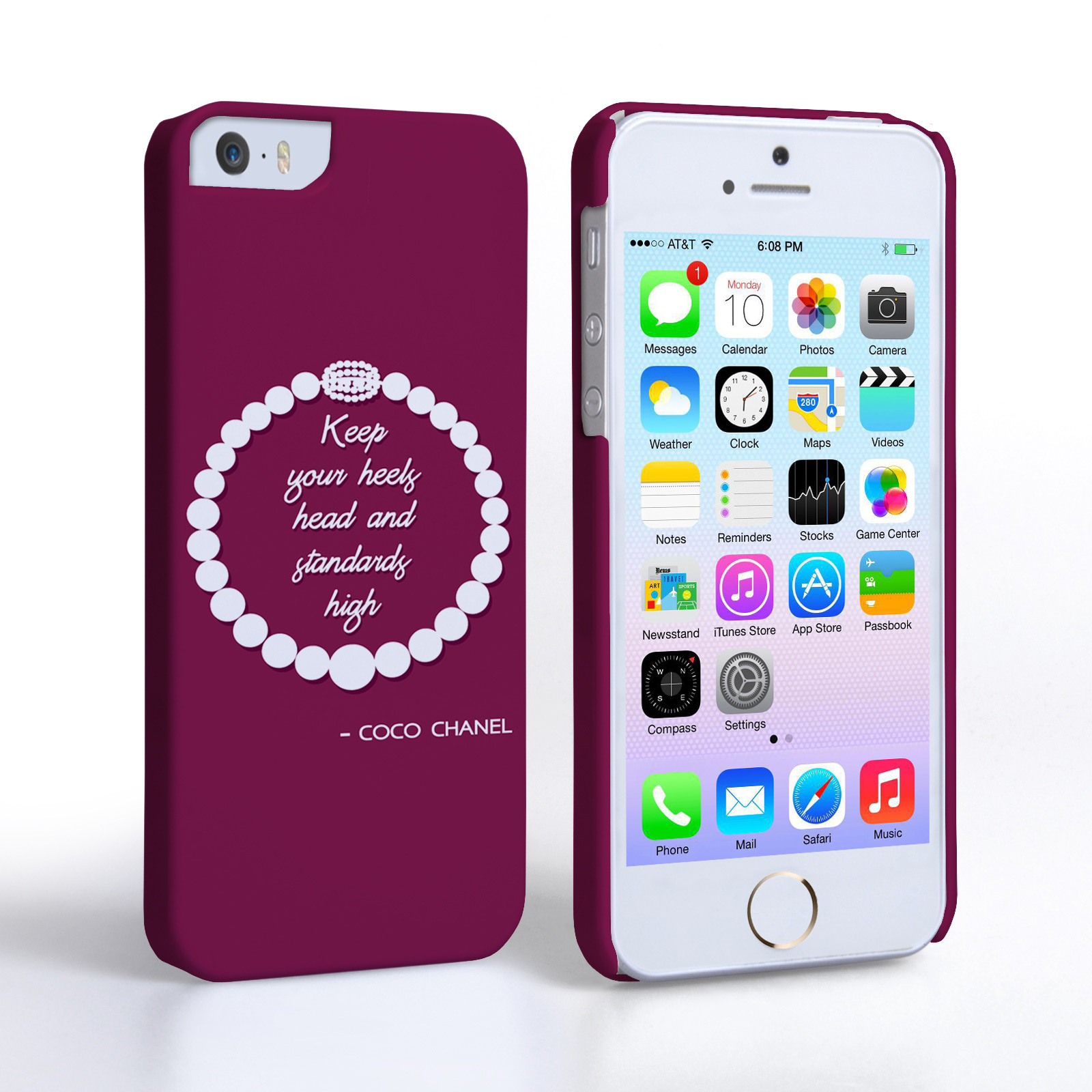 Caseflex iPhone 5/5s Chanel Diamond And Pearls Quote Case