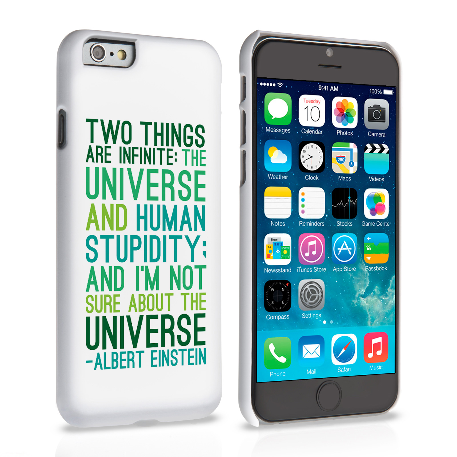 Caseflex iPhone 6 and 6s Albert Einstein Quote Case