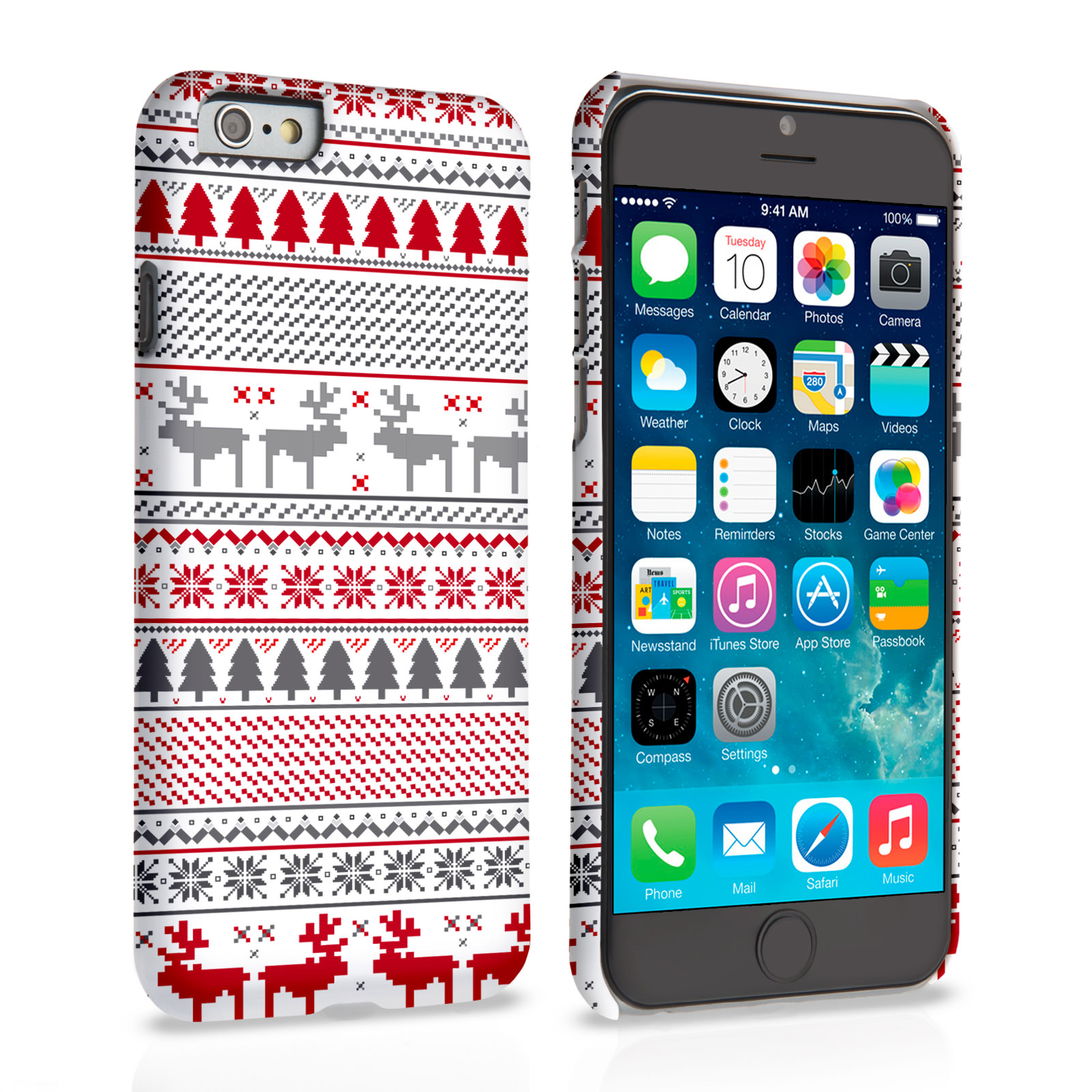 Caseflex iPhone 6 and 6s Fairisle Reindeer Christmas Jumper 