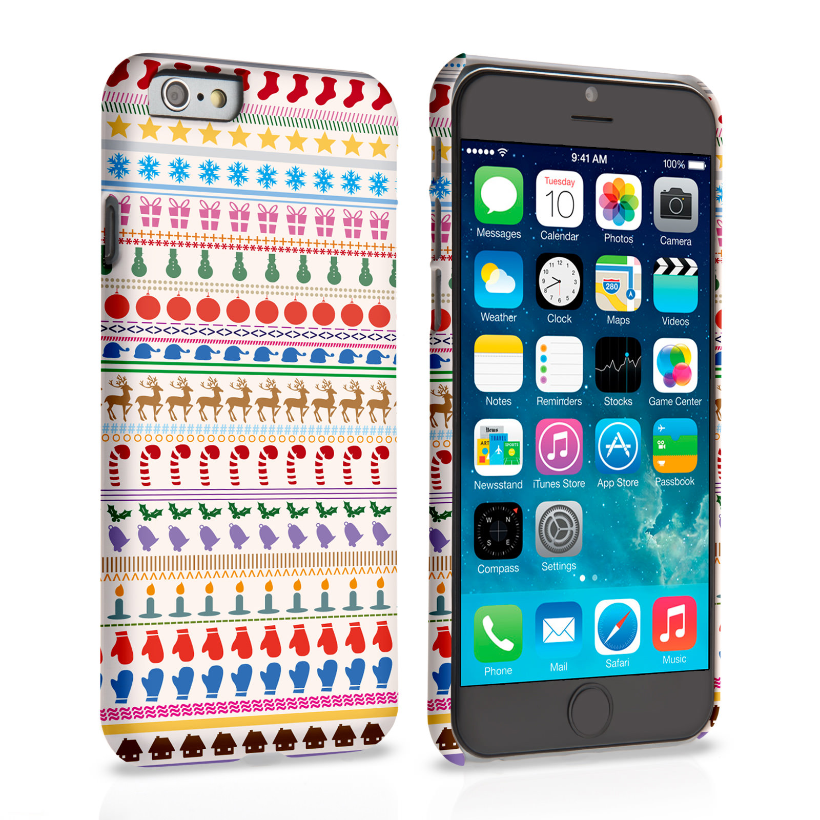 Caseflex iPhone 6 and 6s Christmas Pattern Hard Case