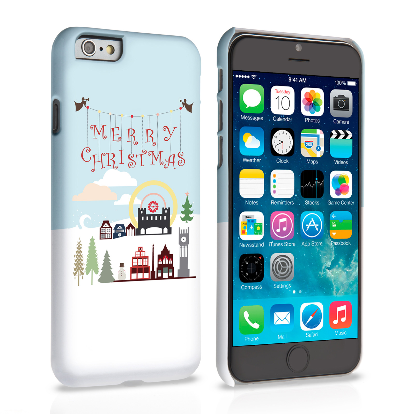 Caseflex iPhone 6 and 6s  Merry Christmas Pattern Hard Case