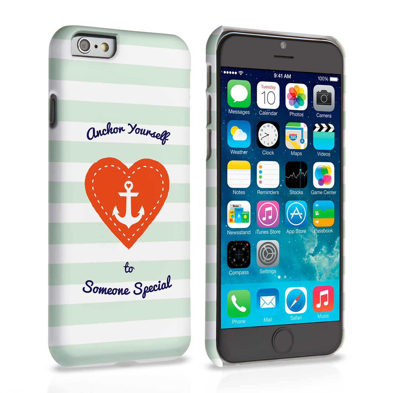 Caseflex iPhone 6 and 6s Anchor Love Heart Case