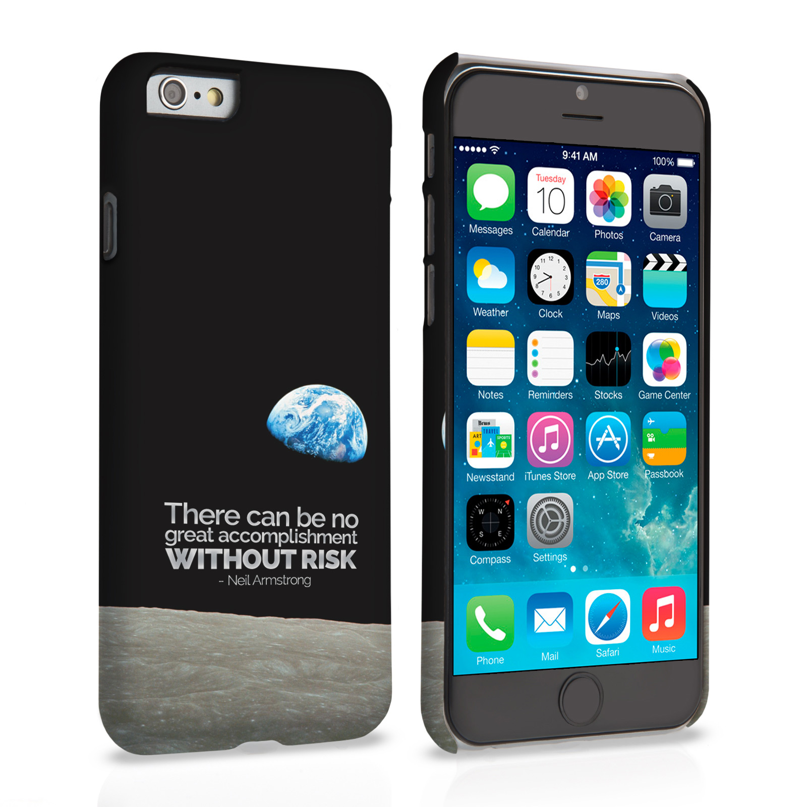 Caseflex iPhone 6 and 6s Neil Armstrong Quote Case