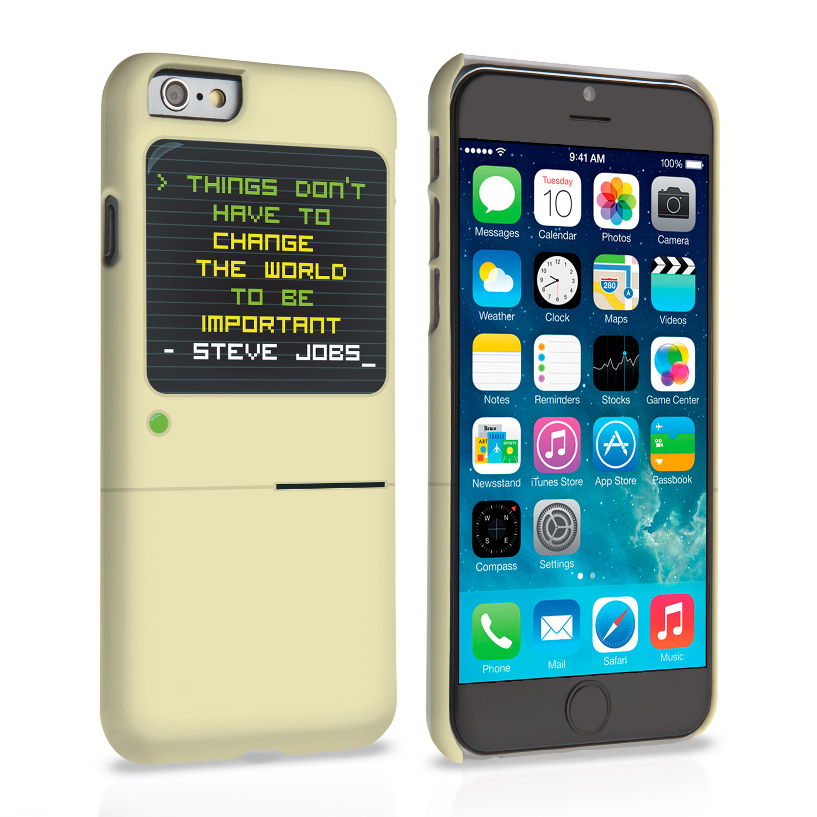 Caseflex iPhone 6 and 6s Steve Jobs Quote Case