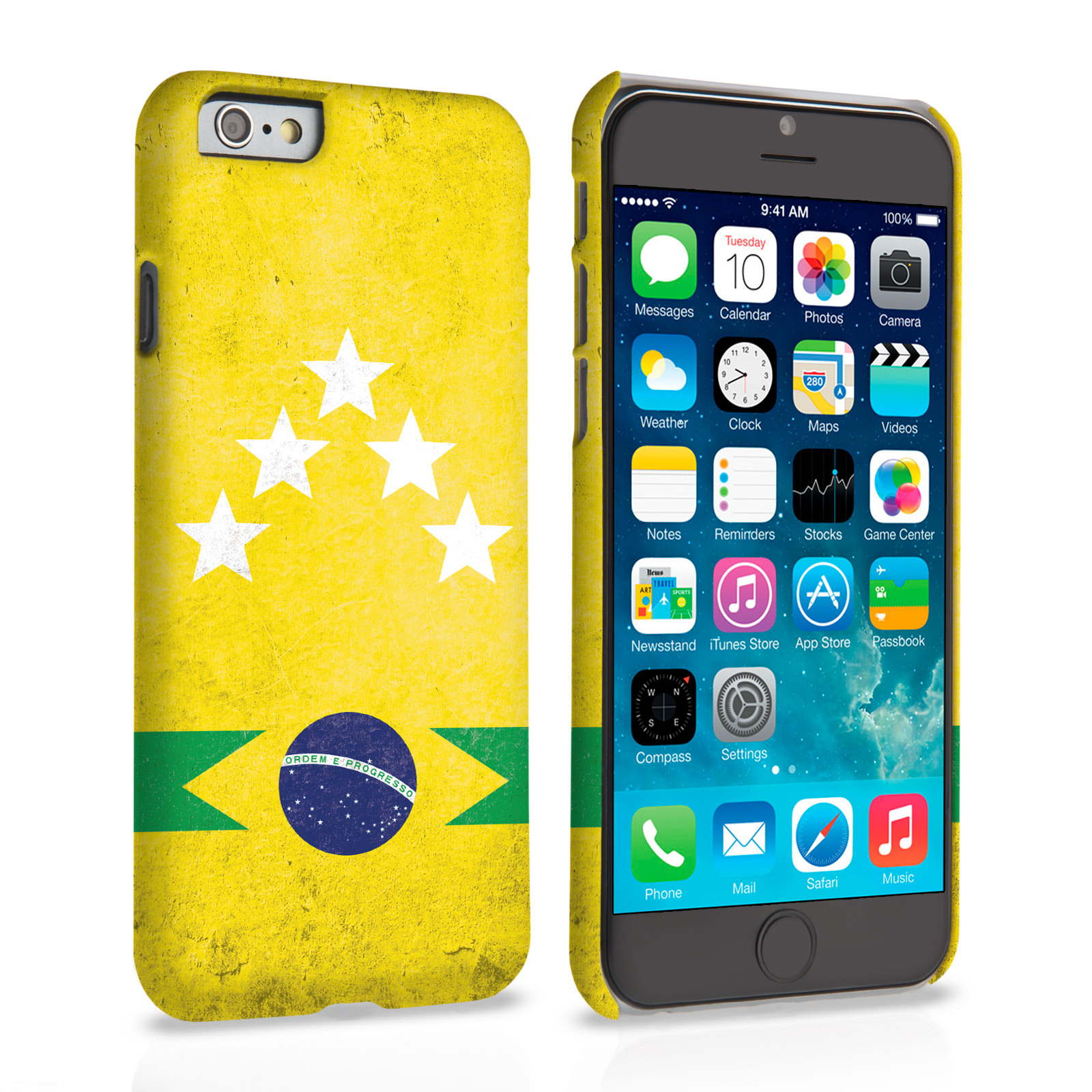Caseflex iPhone 6 and 6s Brazil 5-Star Retro World Cup Case