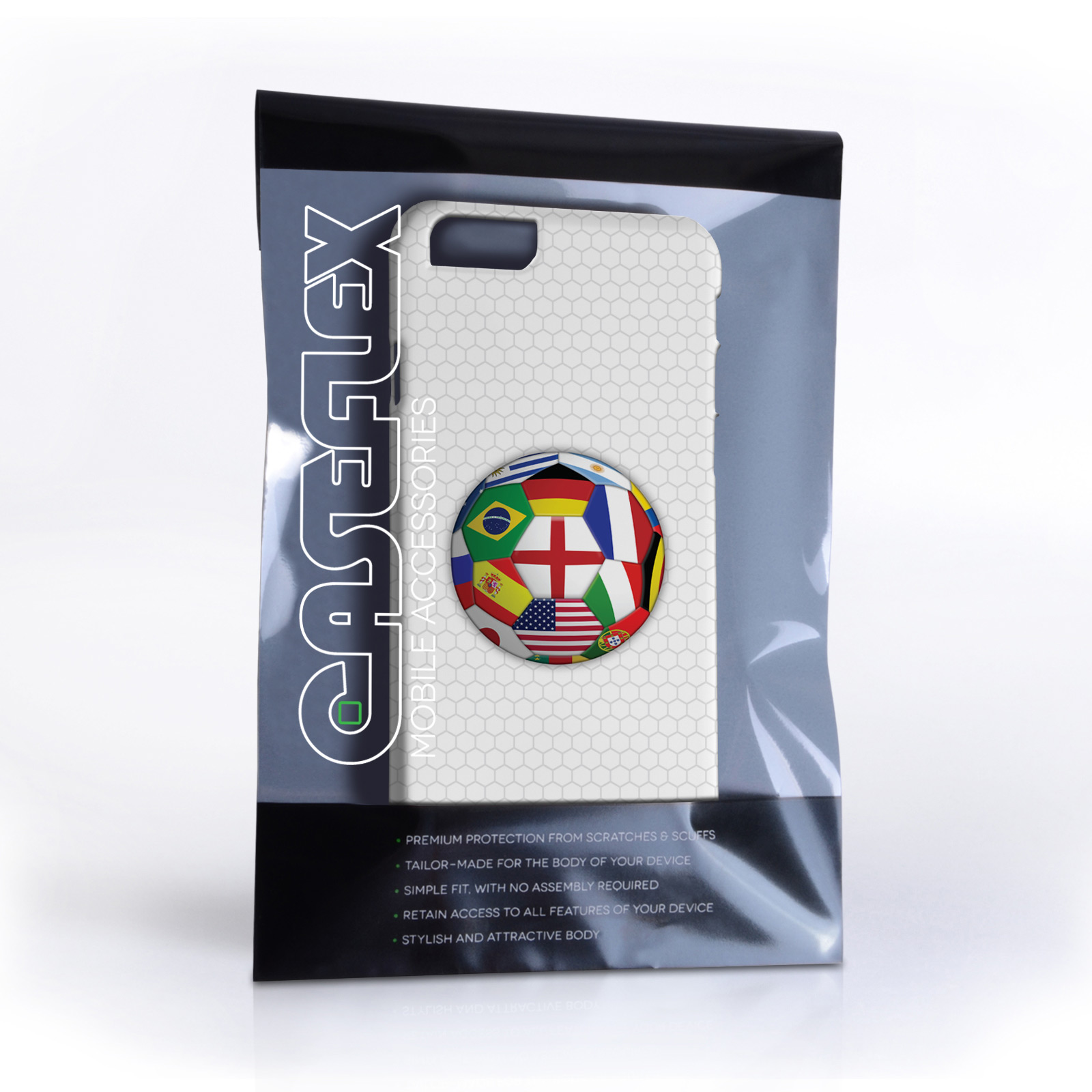 Caseflex iPhone 6 and 6s Flags World Cup Case