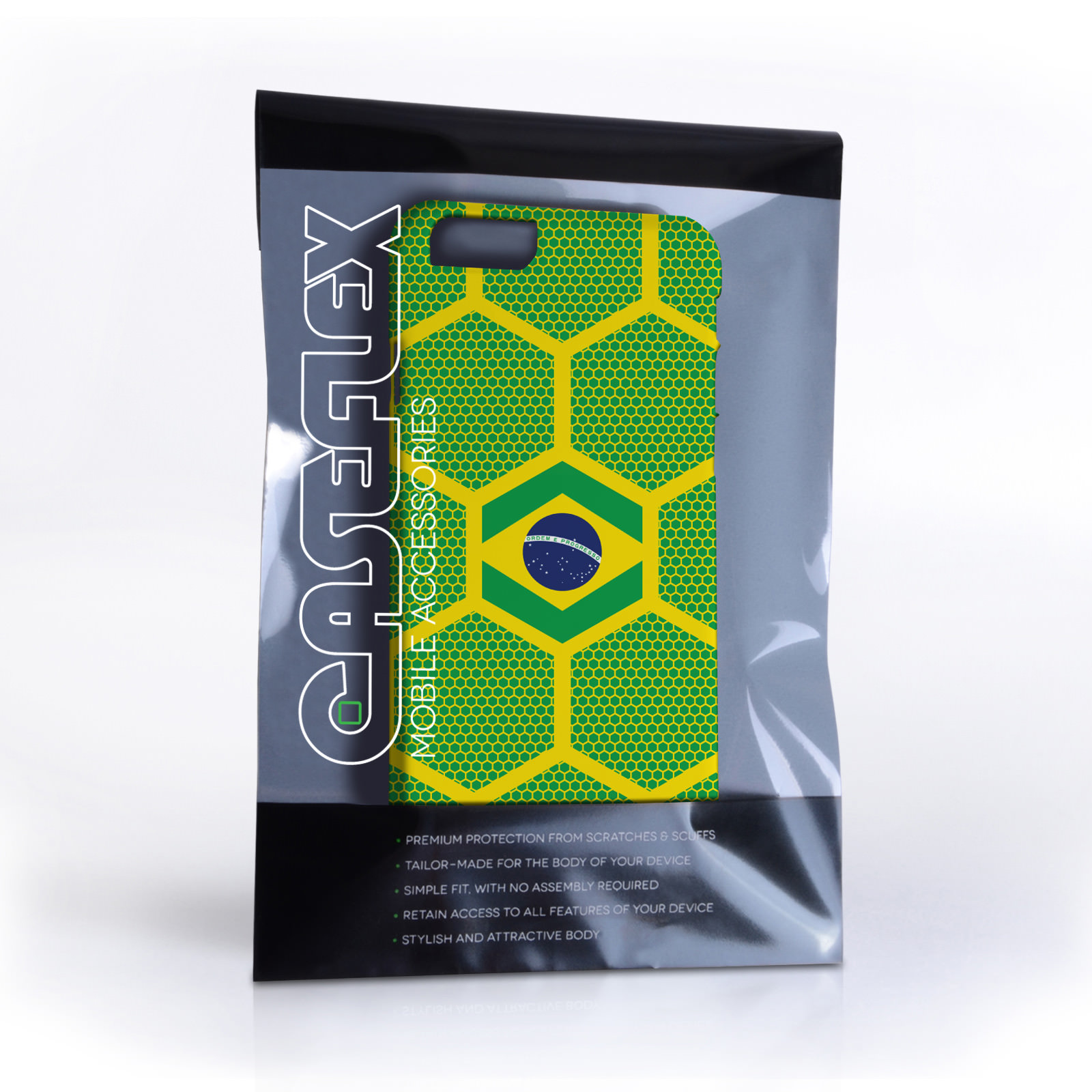 Caseflex iPhone 6 and 6s Brazil Football Pattern World Cup Case