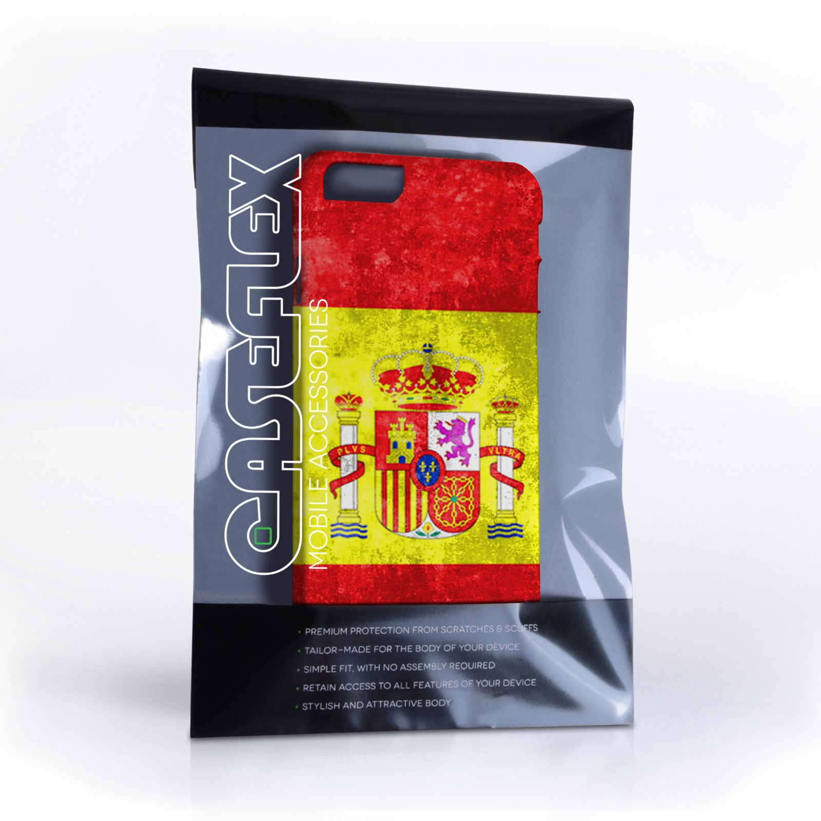Caseflex iPhone 6 and 6s Retro Spain Flag Case