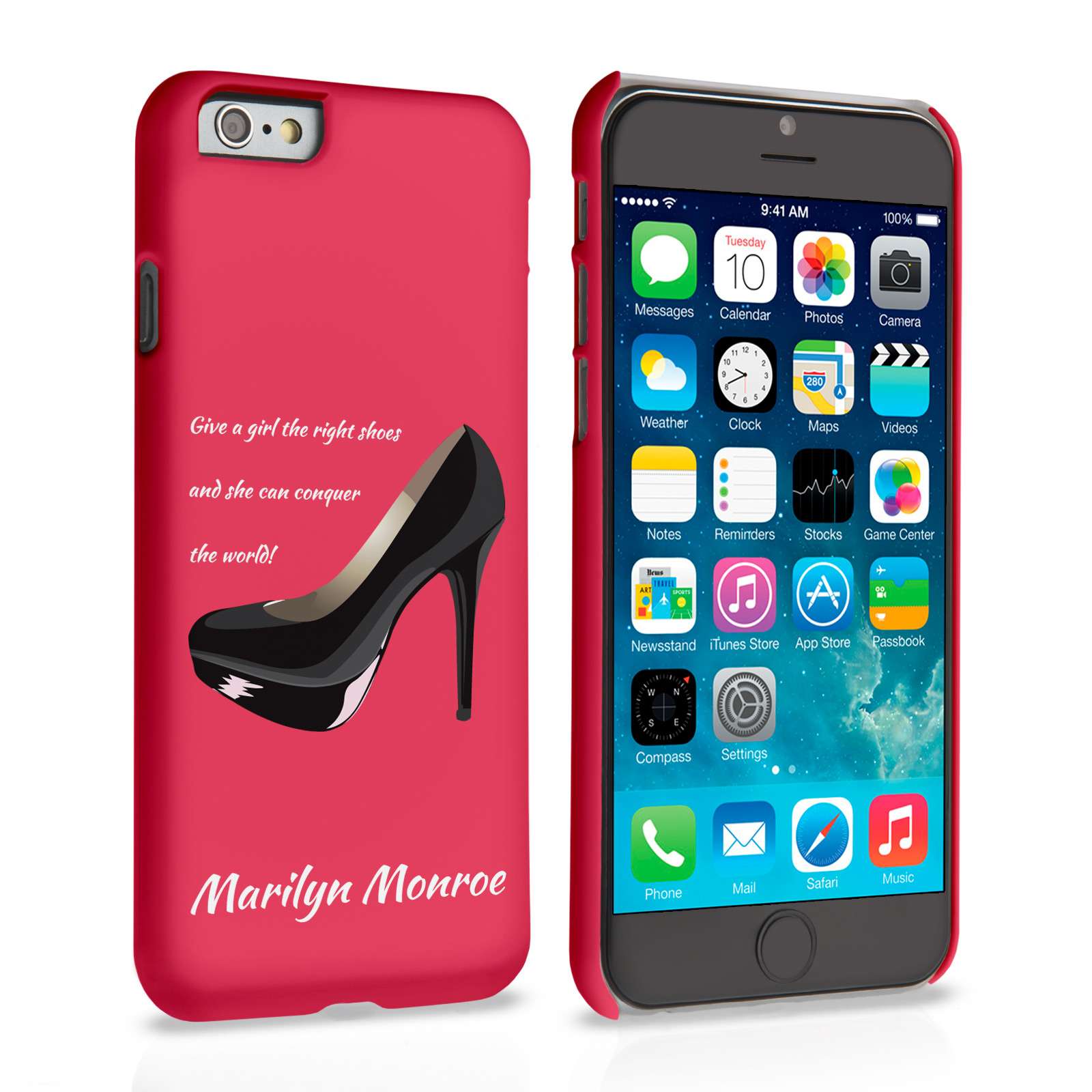Caseflex iPhone 6 and 6s Marilyn Monroe ‘Shoe’ Quote Case