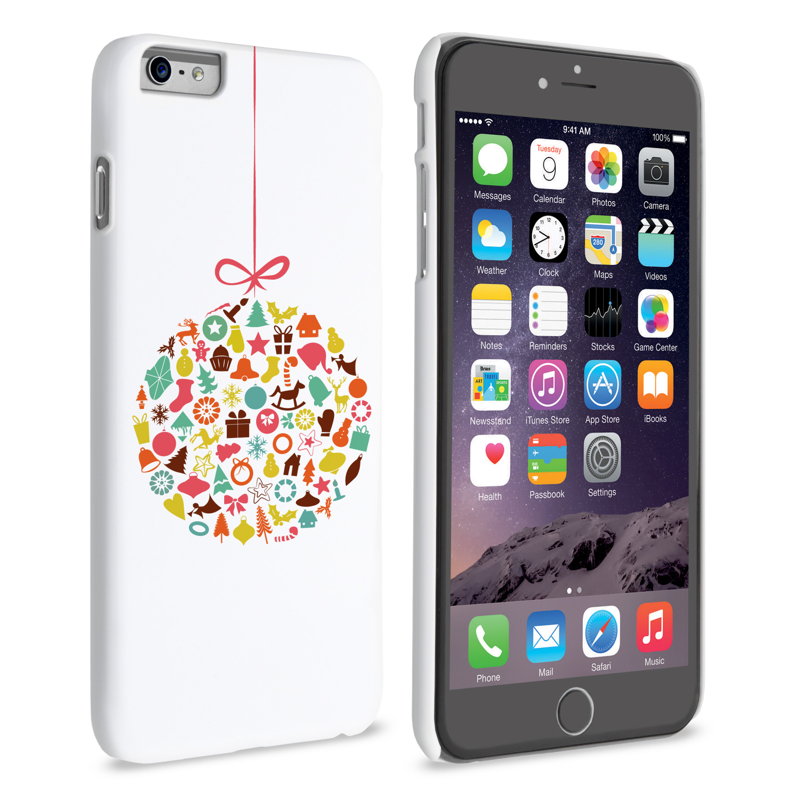 Caseflex iPhone 6 Plus and 6s Plus Christmas Bauble Decorations Hard Case