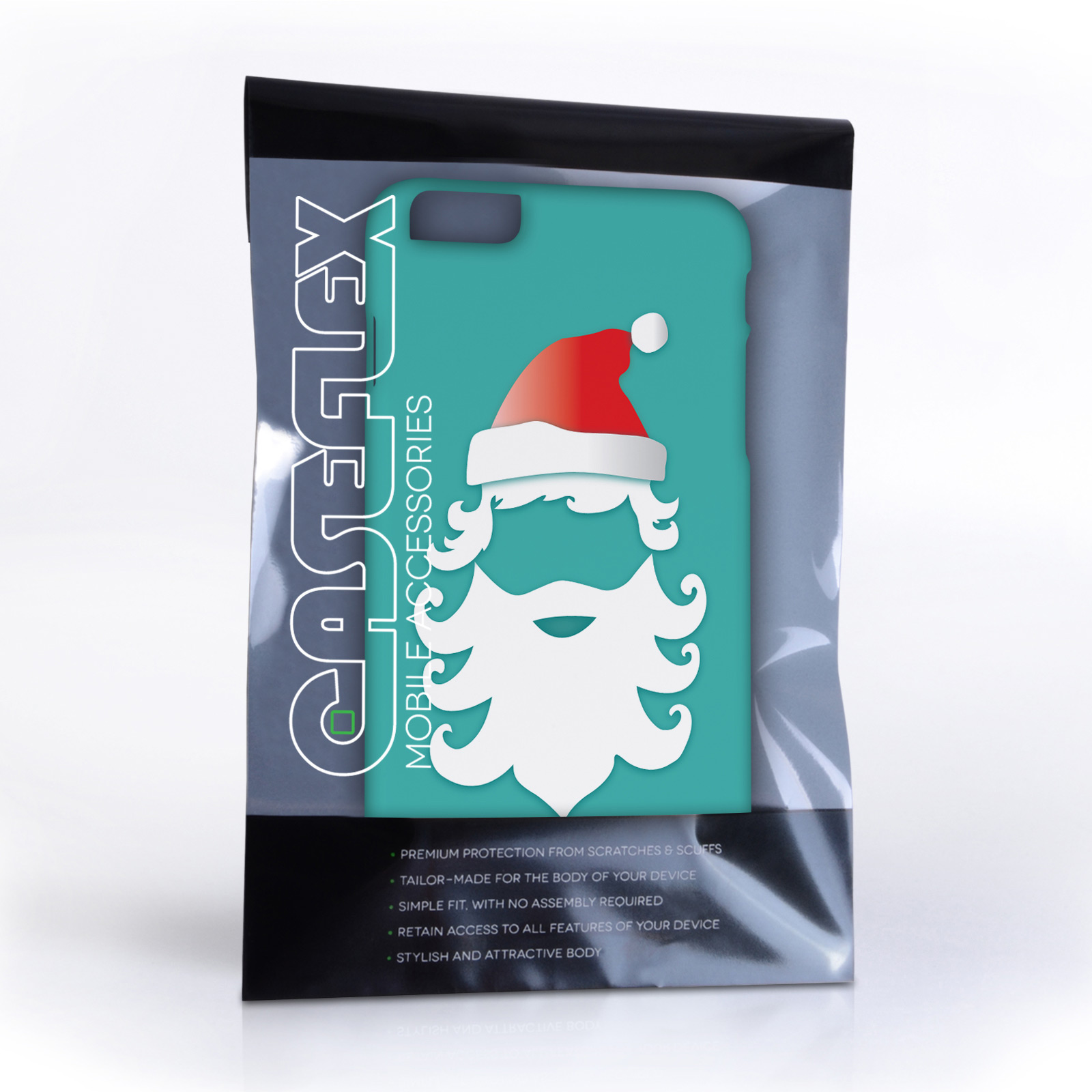 Caseflex iPhone 6 Plus and 6s Plus Christmas Santa Claus Hard Case