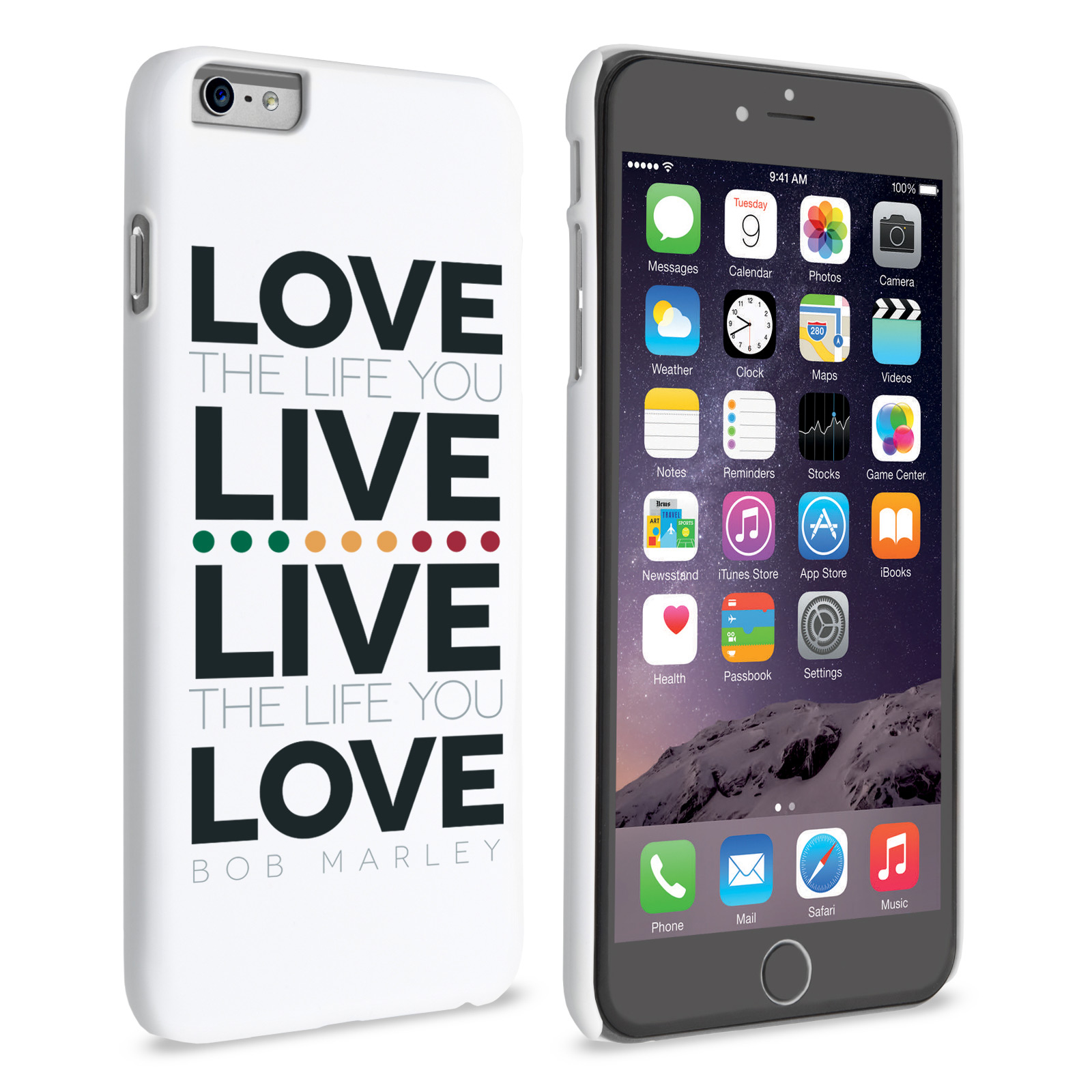 Caseflex iPhone 6 Plus and 6s Plus Bob Marley Quote Case