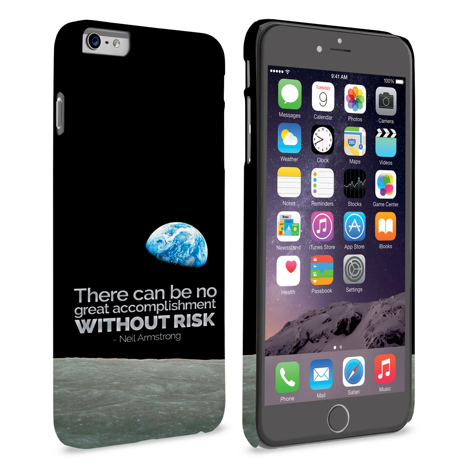 Caseflex iPhone 6 Plus and 6s Plus Neil Armstrong Quote Case