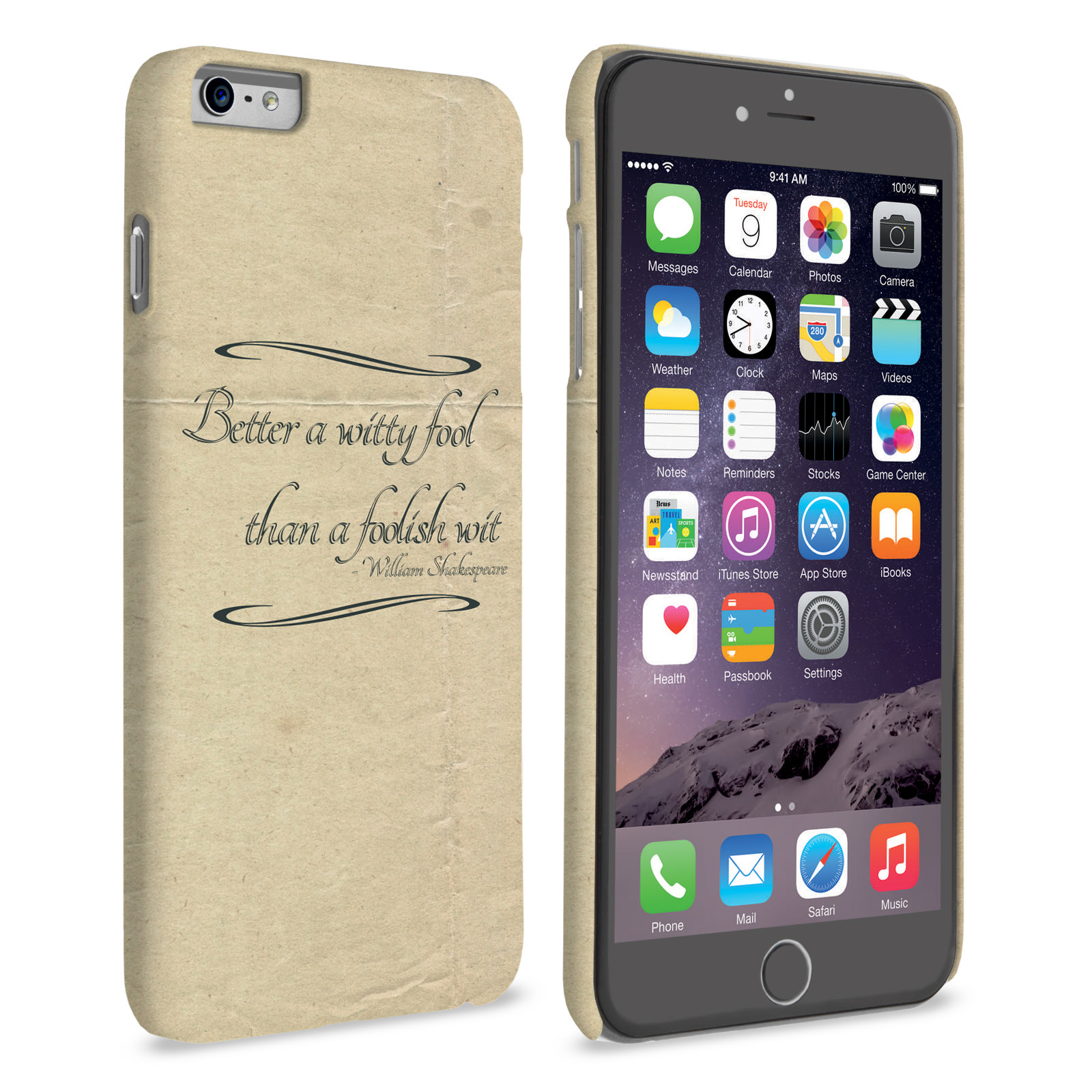 Caseflex iPhone 6 Plus and 6s Plus Shakespeare Quote Case