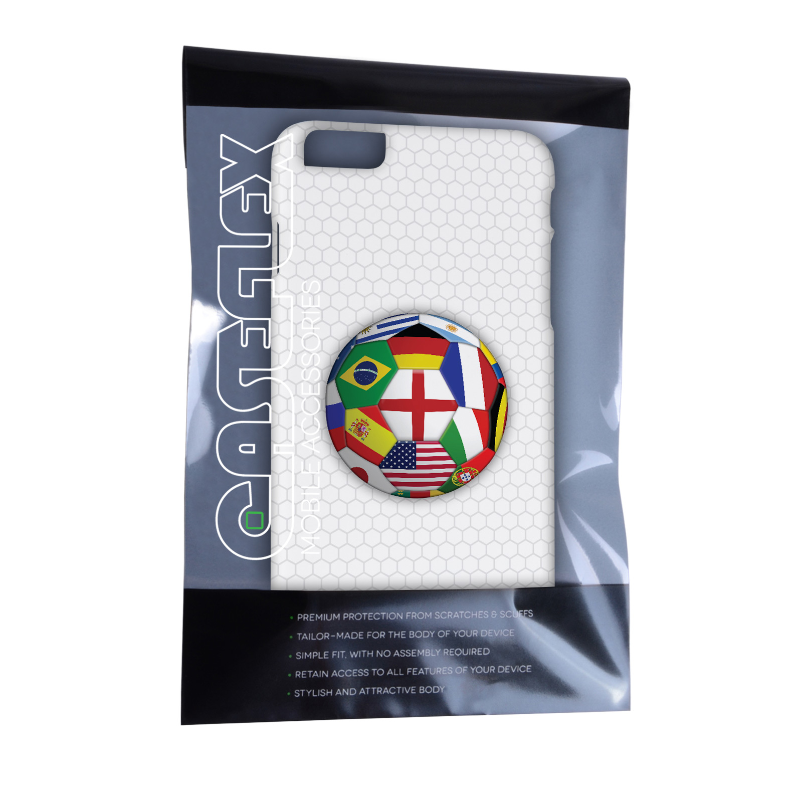 Caseflex iPhone 6 Plus and 6s Plus Flags World Cup Case