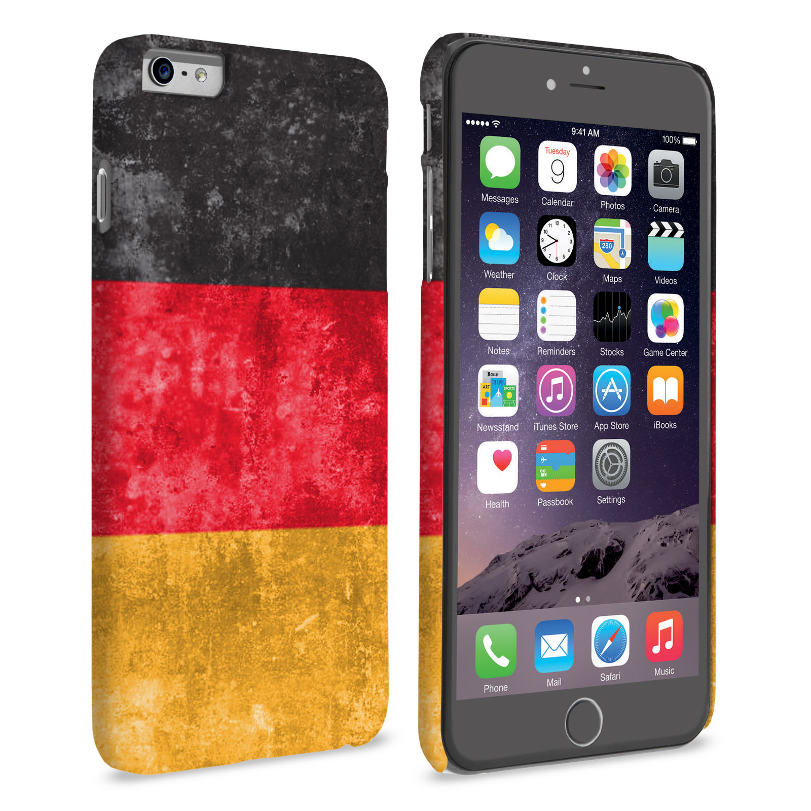 Caseflex iPhone 6 Plus and 6s Plus Retro Germany Flag Case