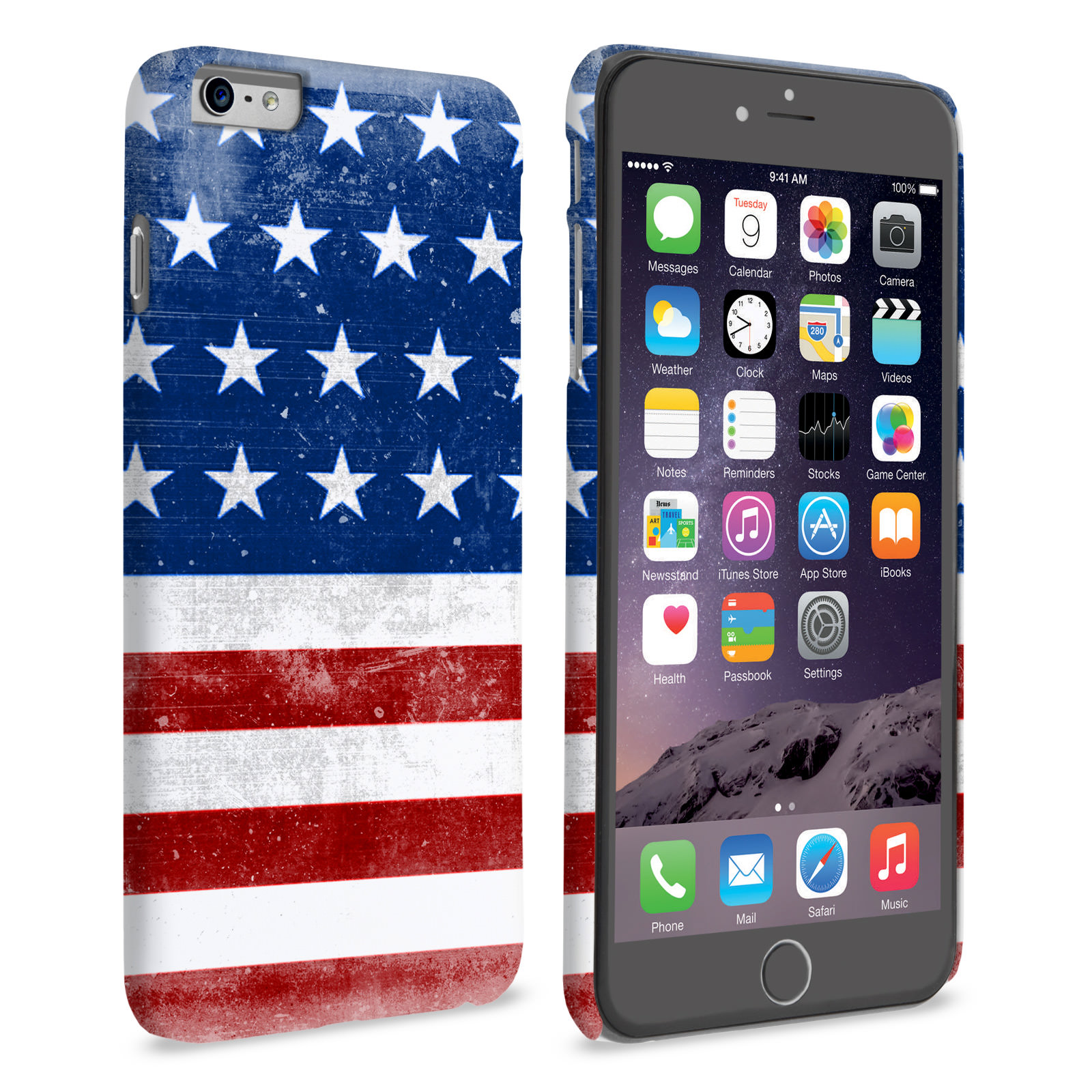 Caseflex iPhone 6 Plus and 6s Plus Retro USA Flag Case