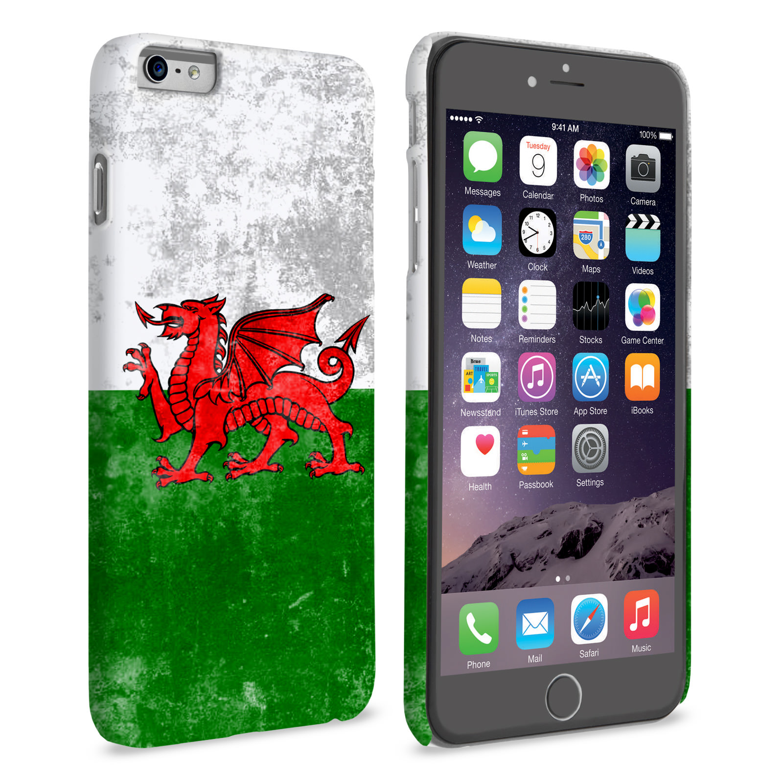 Caseflex iPhone 6 Plus and 6s Plus Retro Wales Flag Case