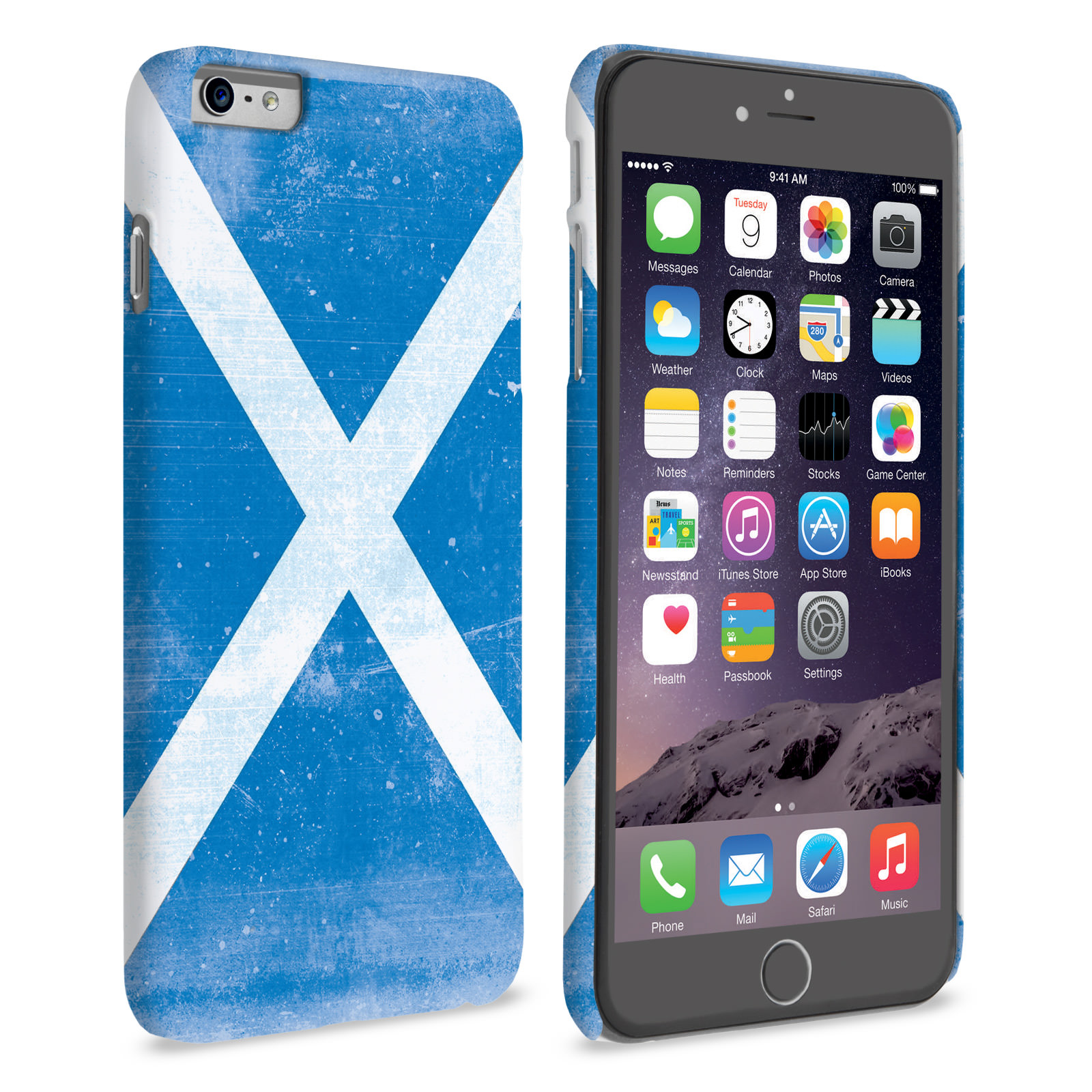 Caseflex iPhone 6 Plus and 6s Plus Retro Scotland Flag Case