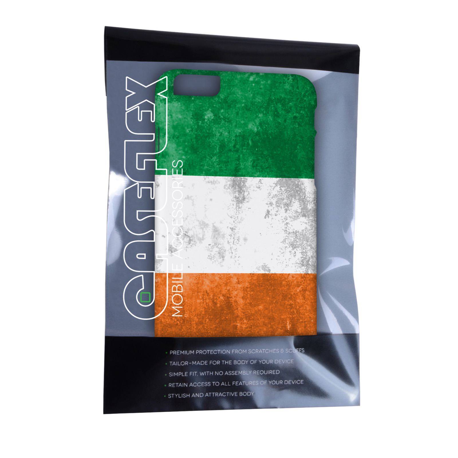 Caseflex iPhone 6 Plus and 6s Plus Retro Ireland Flag Case