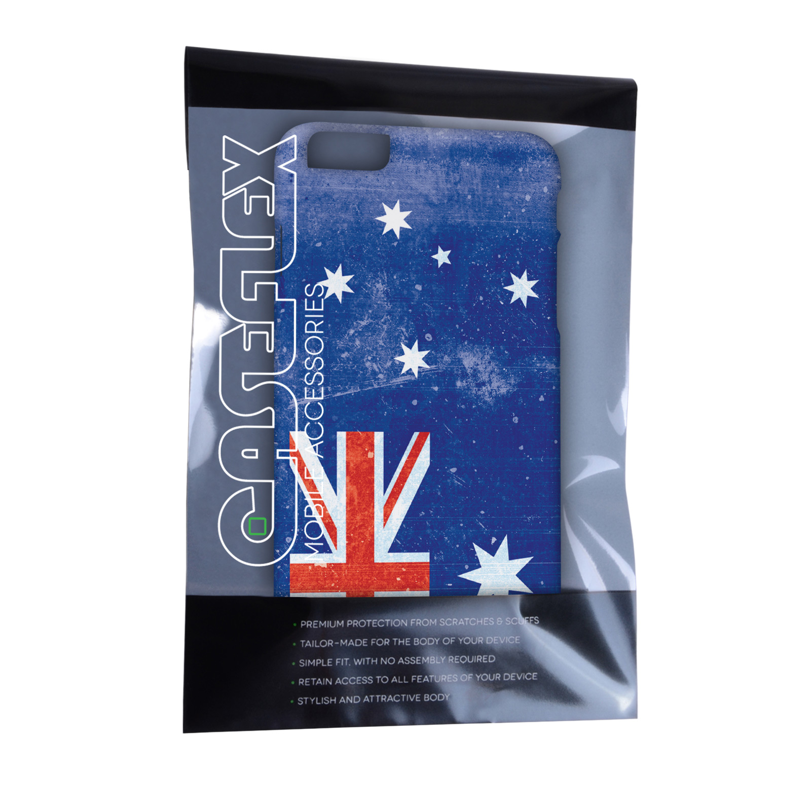Caseflex iPhone 6 Plus and 6s Plus Retro Australia Flag Case