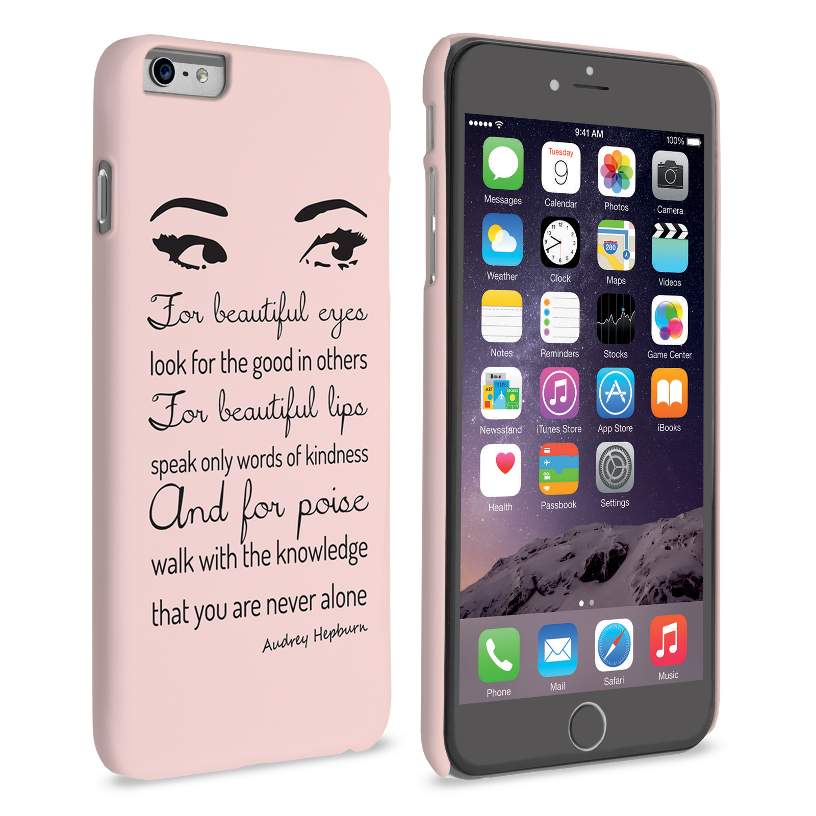 Caseflex iPhone 6 Plus and 6s Plus Audrey Hepburn ‘Eyes’ Quote Case