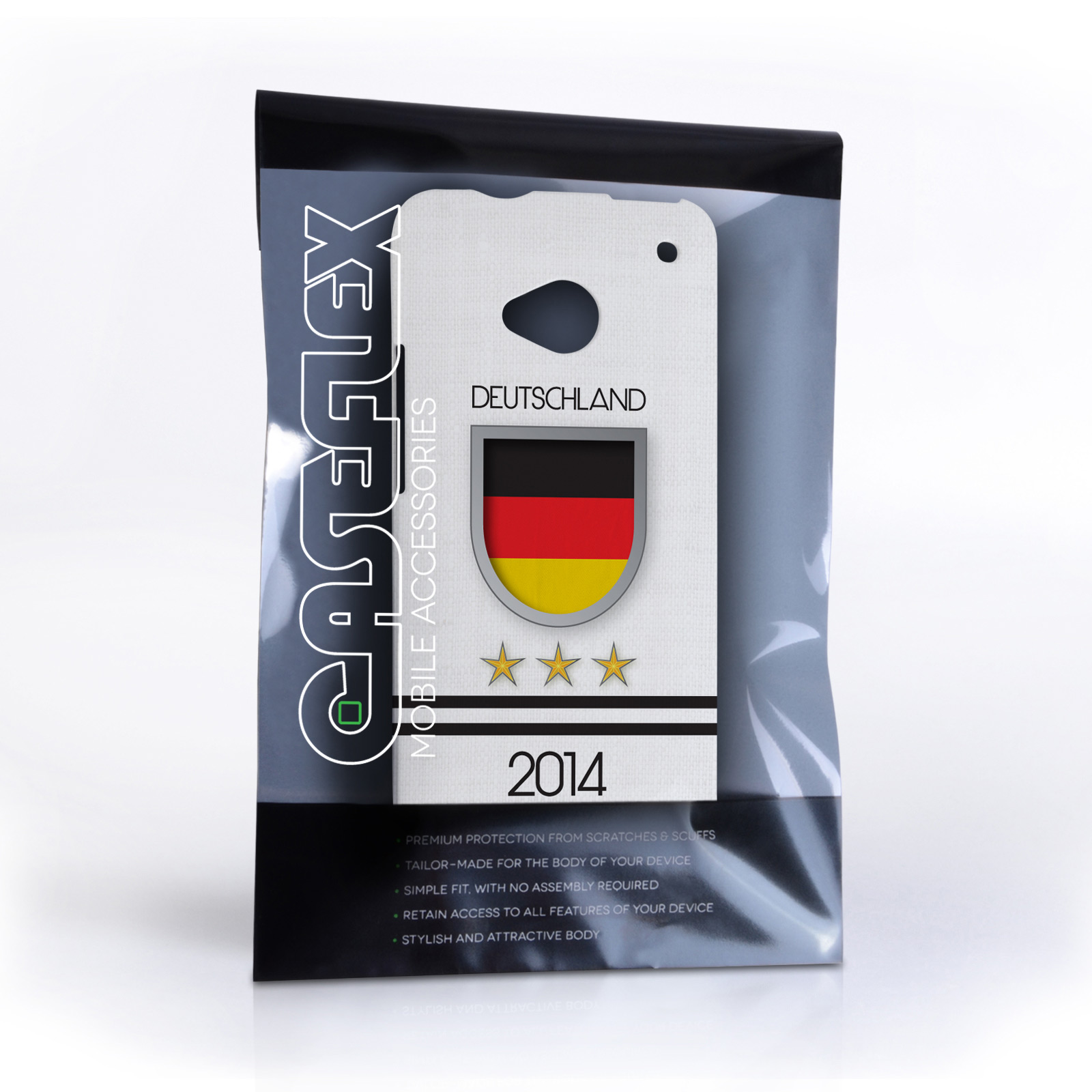Caseflex HTC One Deutschland World Cup Case 